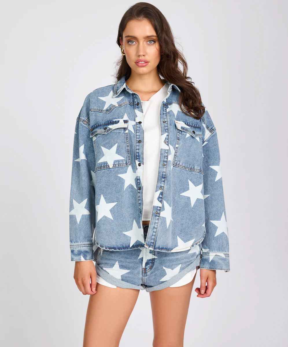 One Teaspoon Starwash Daria Denim Shacket