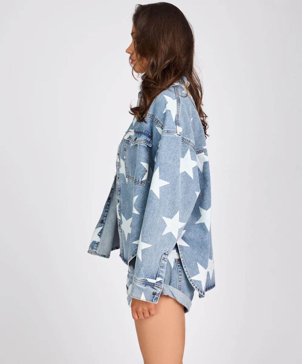 One Teaspoon Starwash Daria Denim Shacket