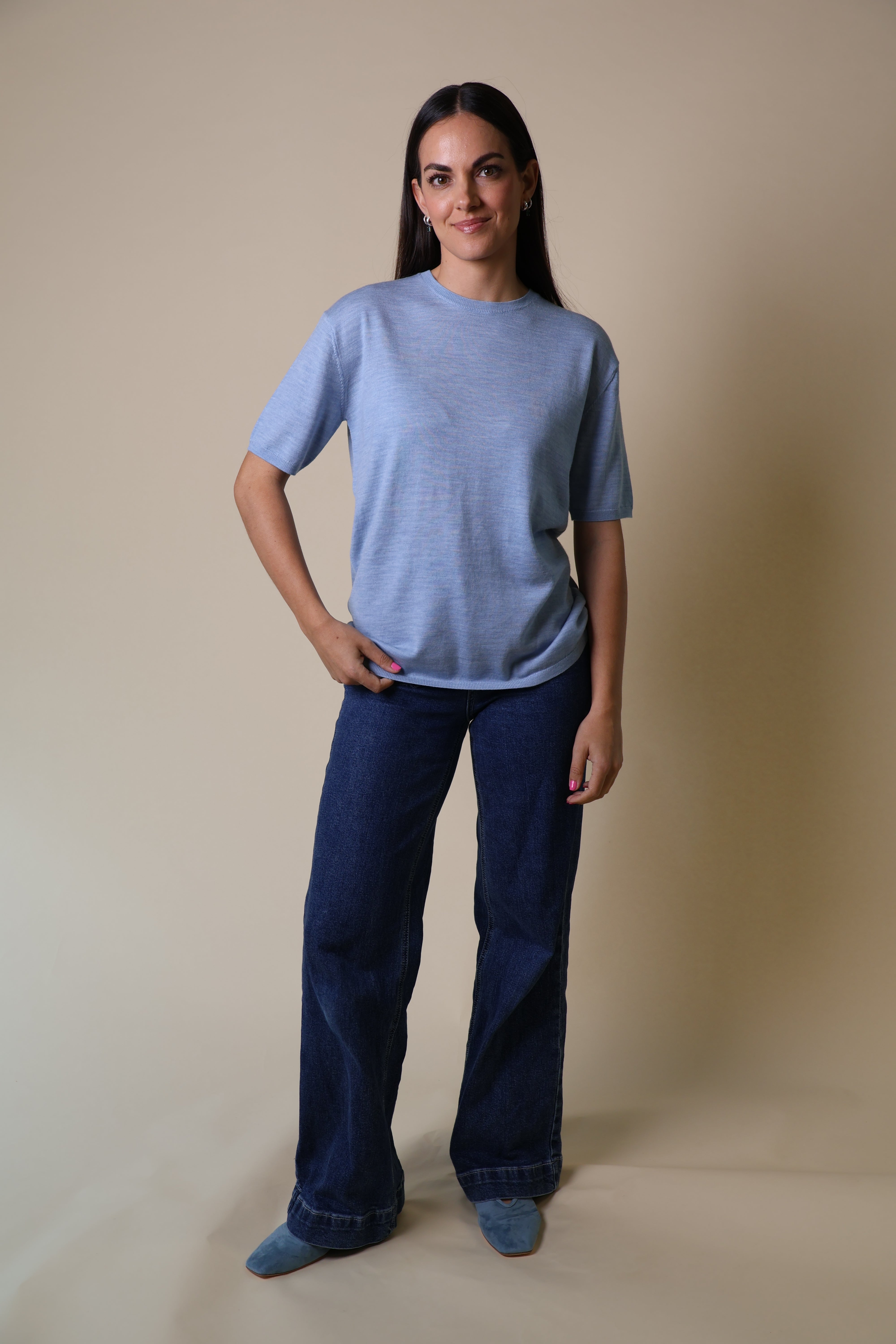 Spinel Tee Yarnsmith Pale Blue