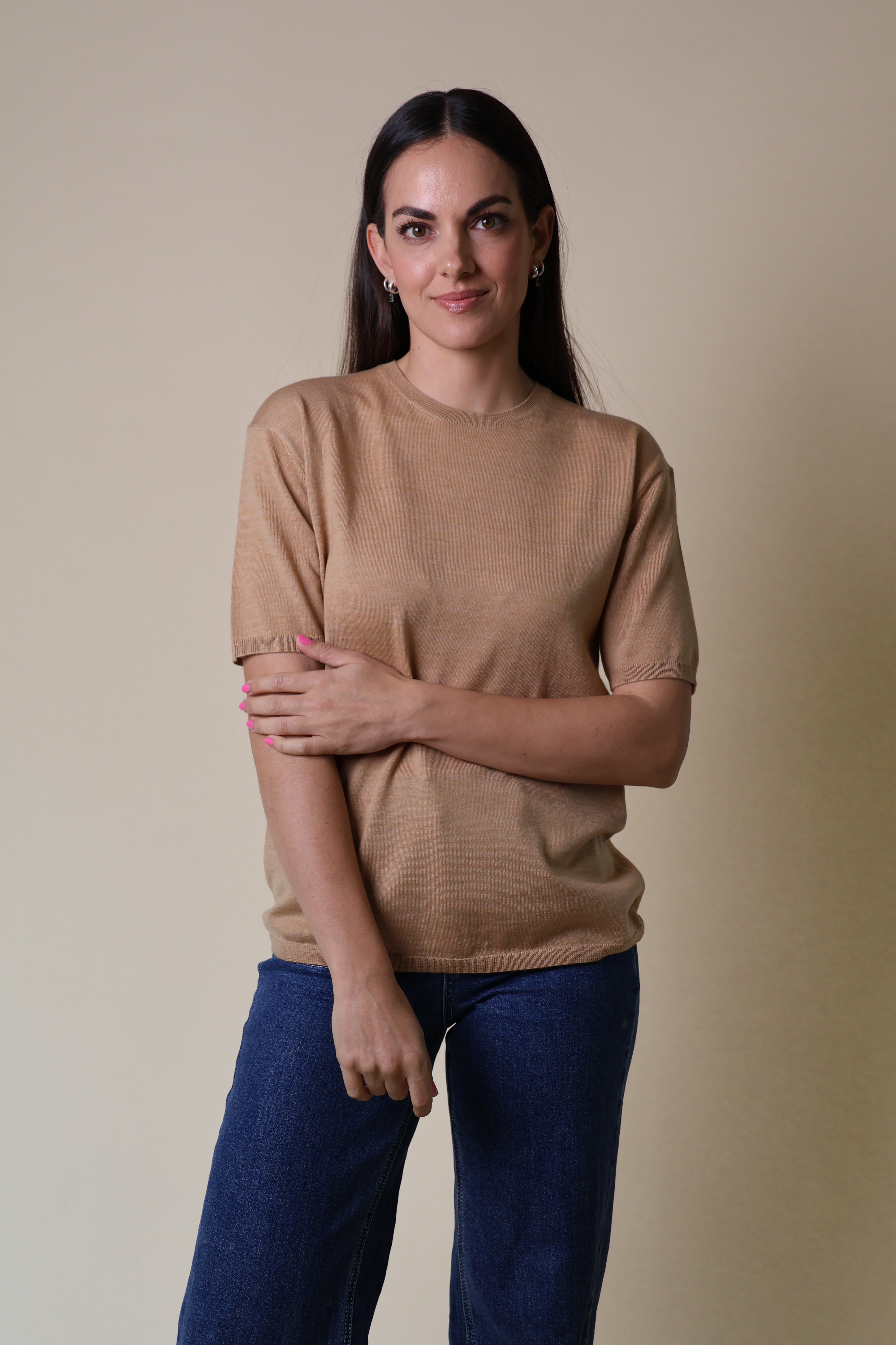 Spinel Tee Yarnsmith Camel