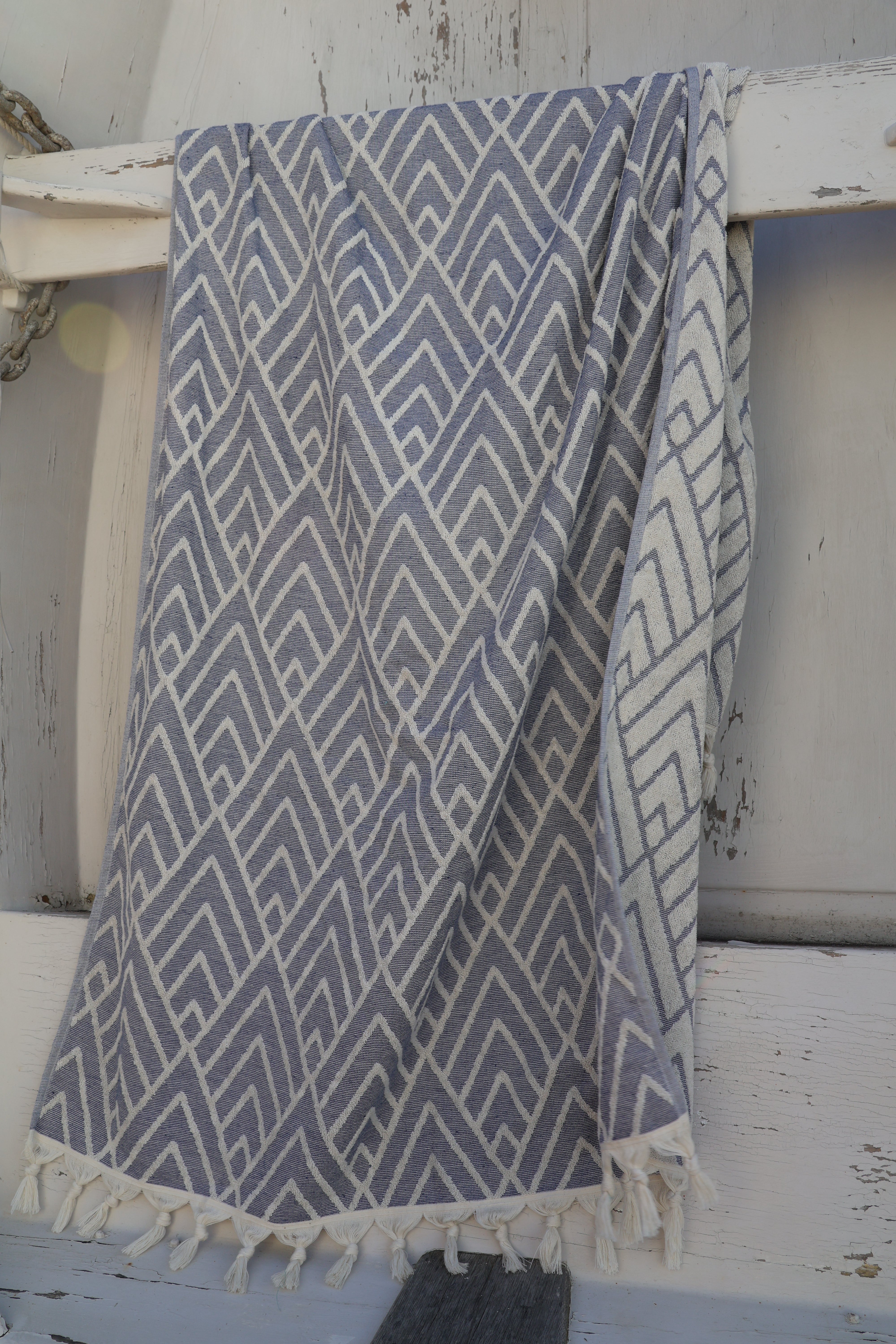 Parquet Turkish Towel Terry Navy