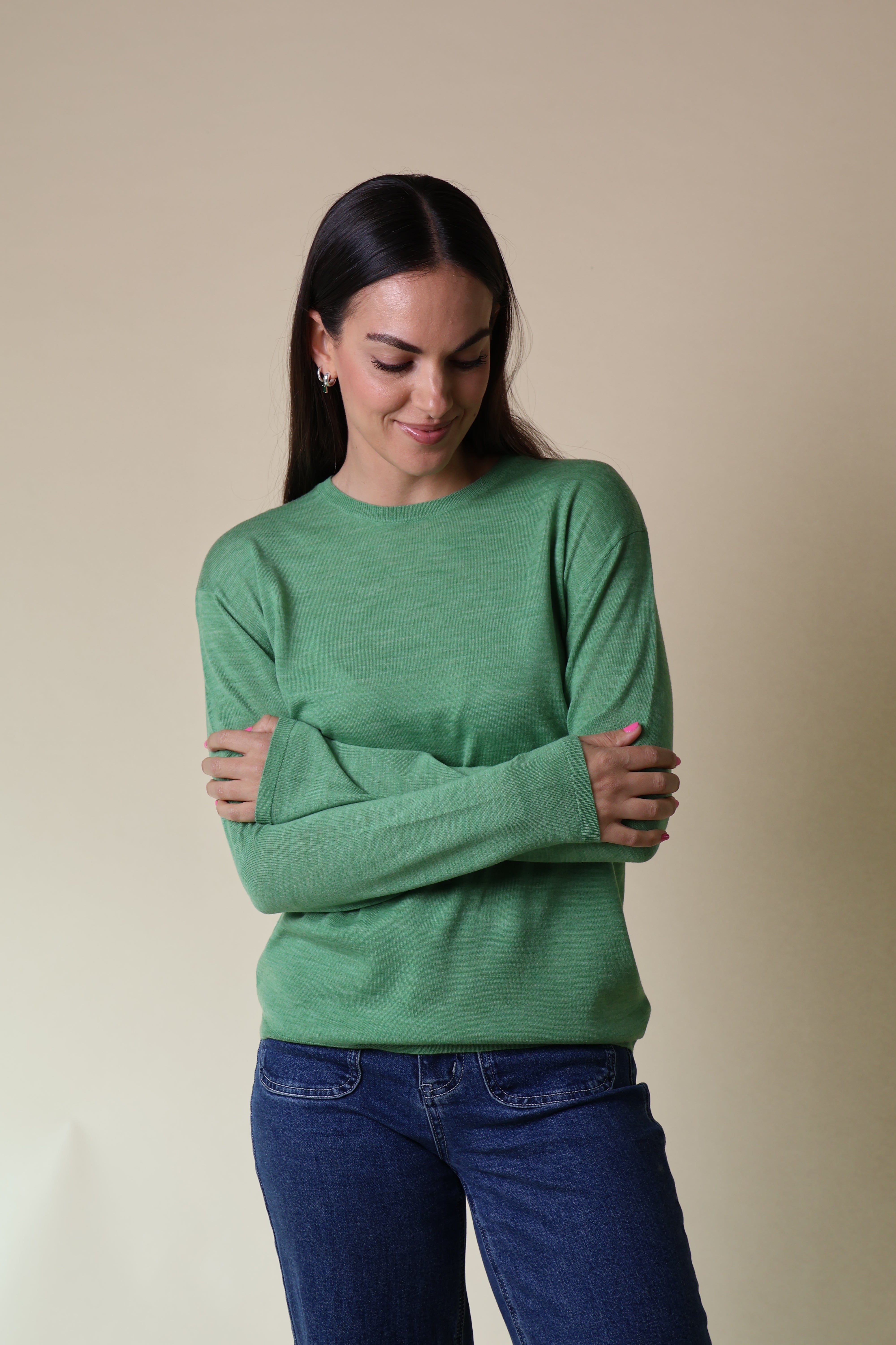 Bloodstone L/S Knit Yarnsmith Shamrock