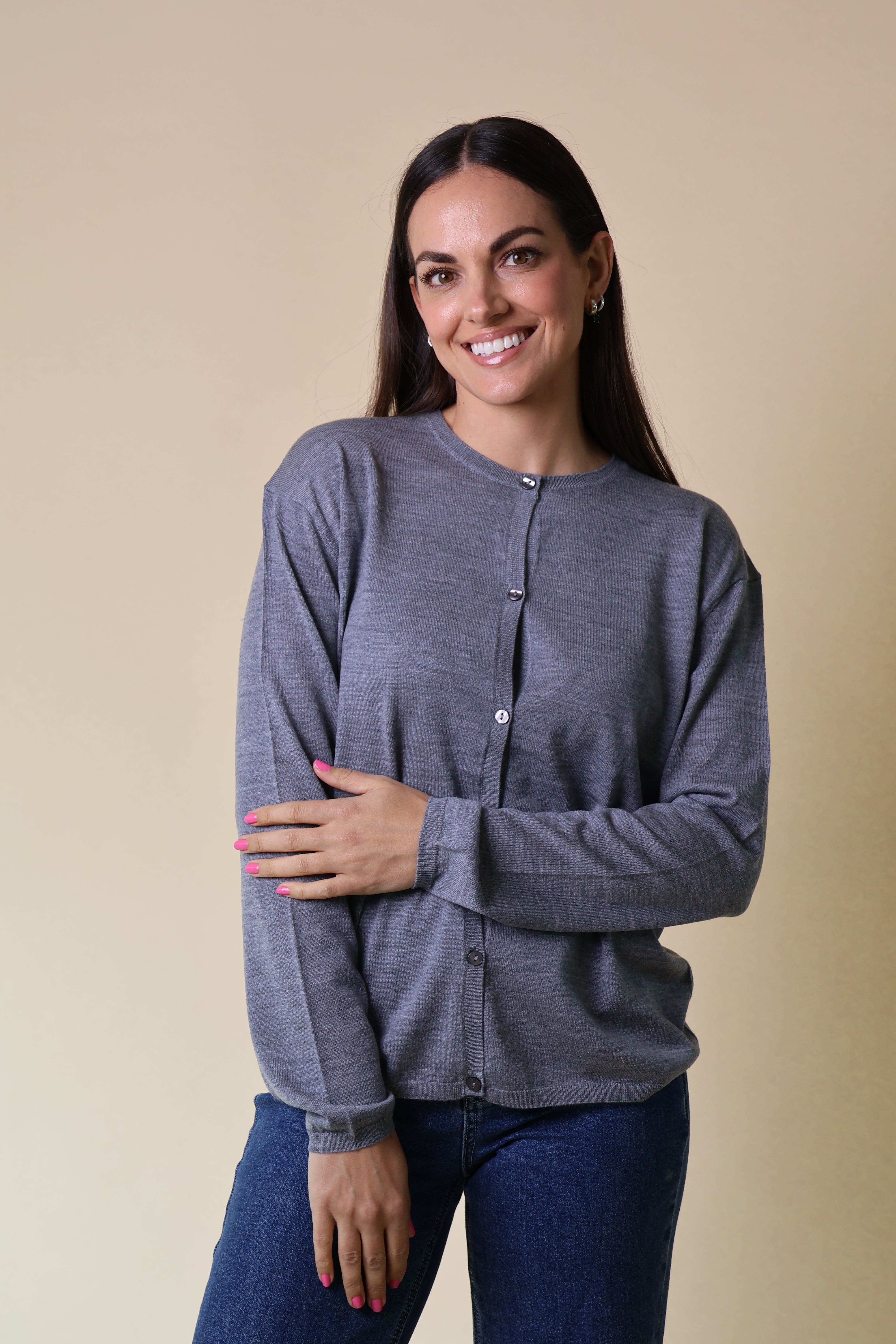 Morganite Cardigan Yarnsmith Greymarle