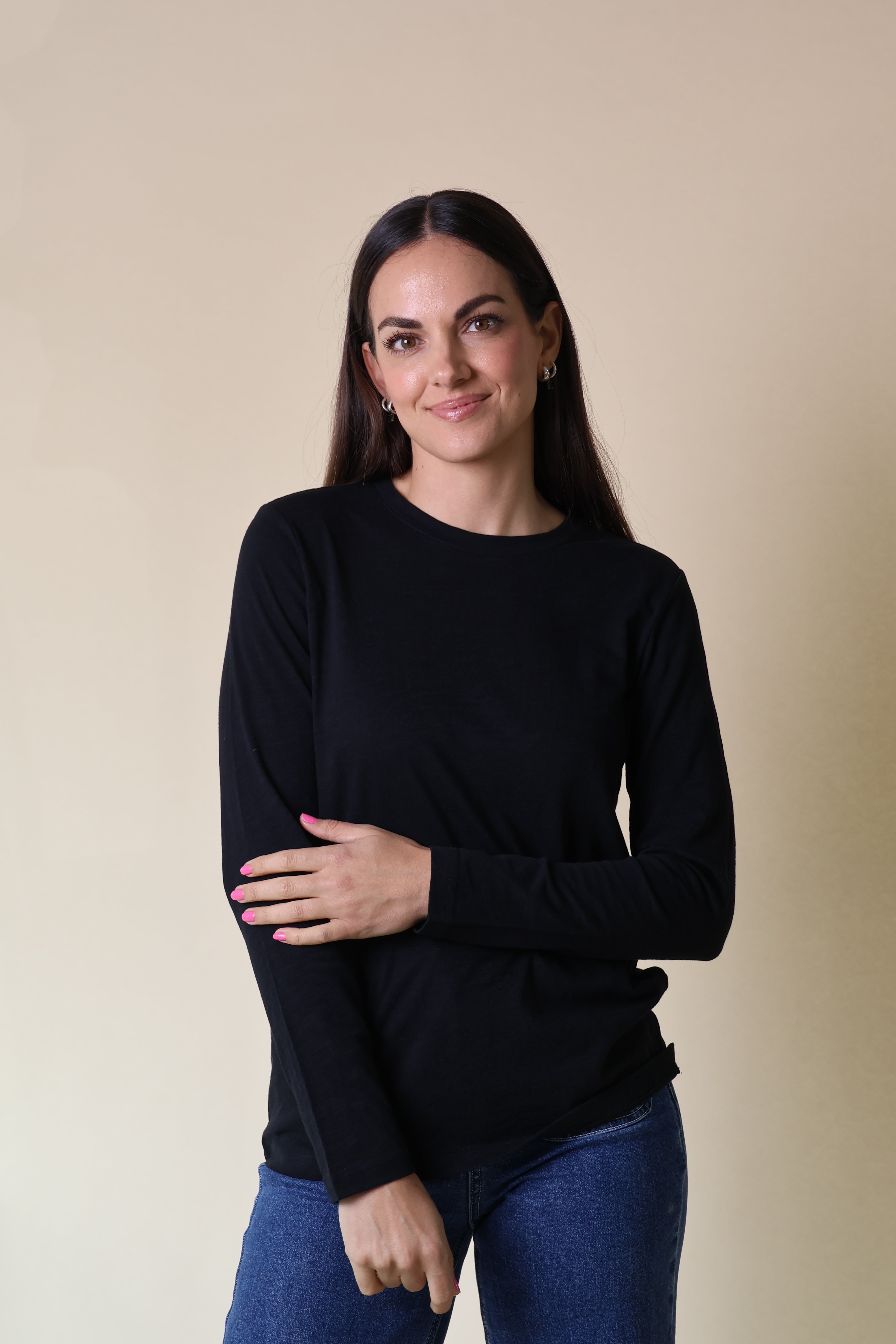 Velveteen Rabbit Long Sleeve Lucie Tee Black