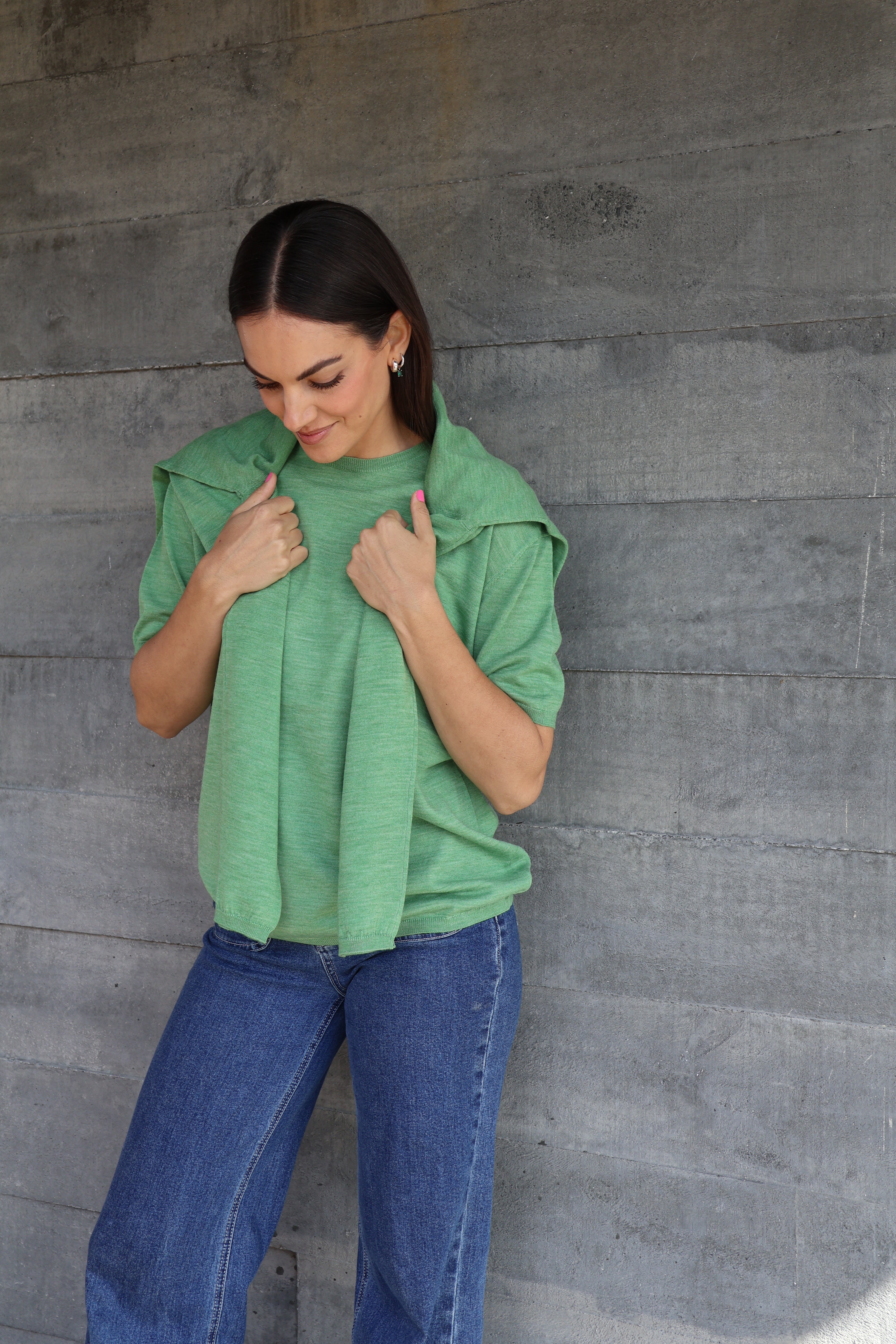 Morganite Cardigan Yarnsmith Shamrock