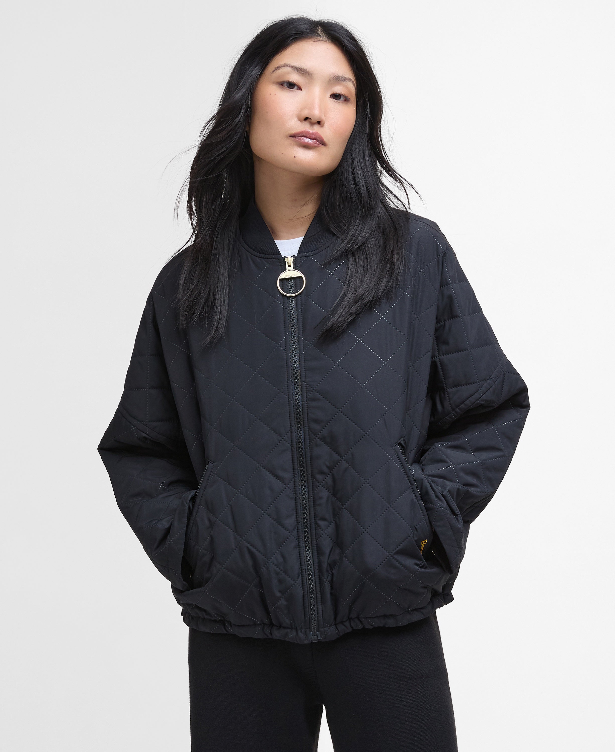 Barbour Emlyn Quilt Jacket Black/Ancient