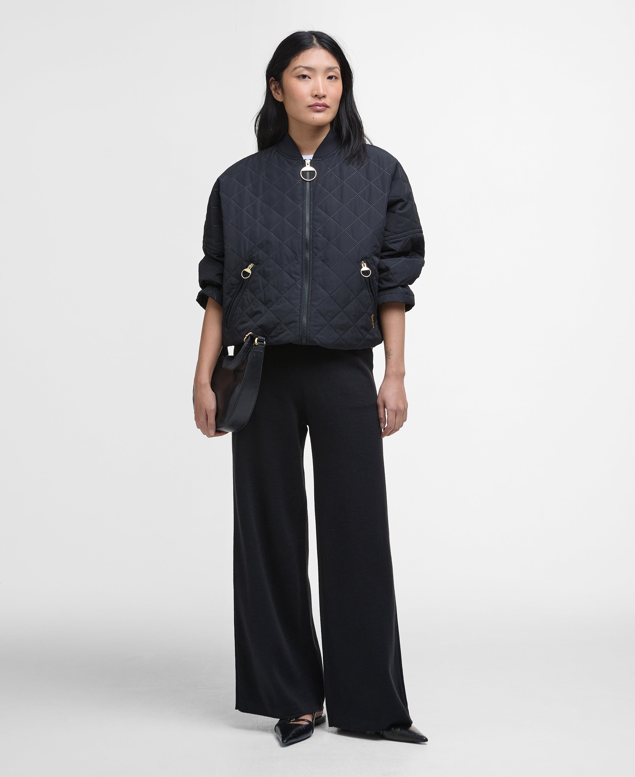 Barbour Emlyn Quilt Jacket Black/Ancient