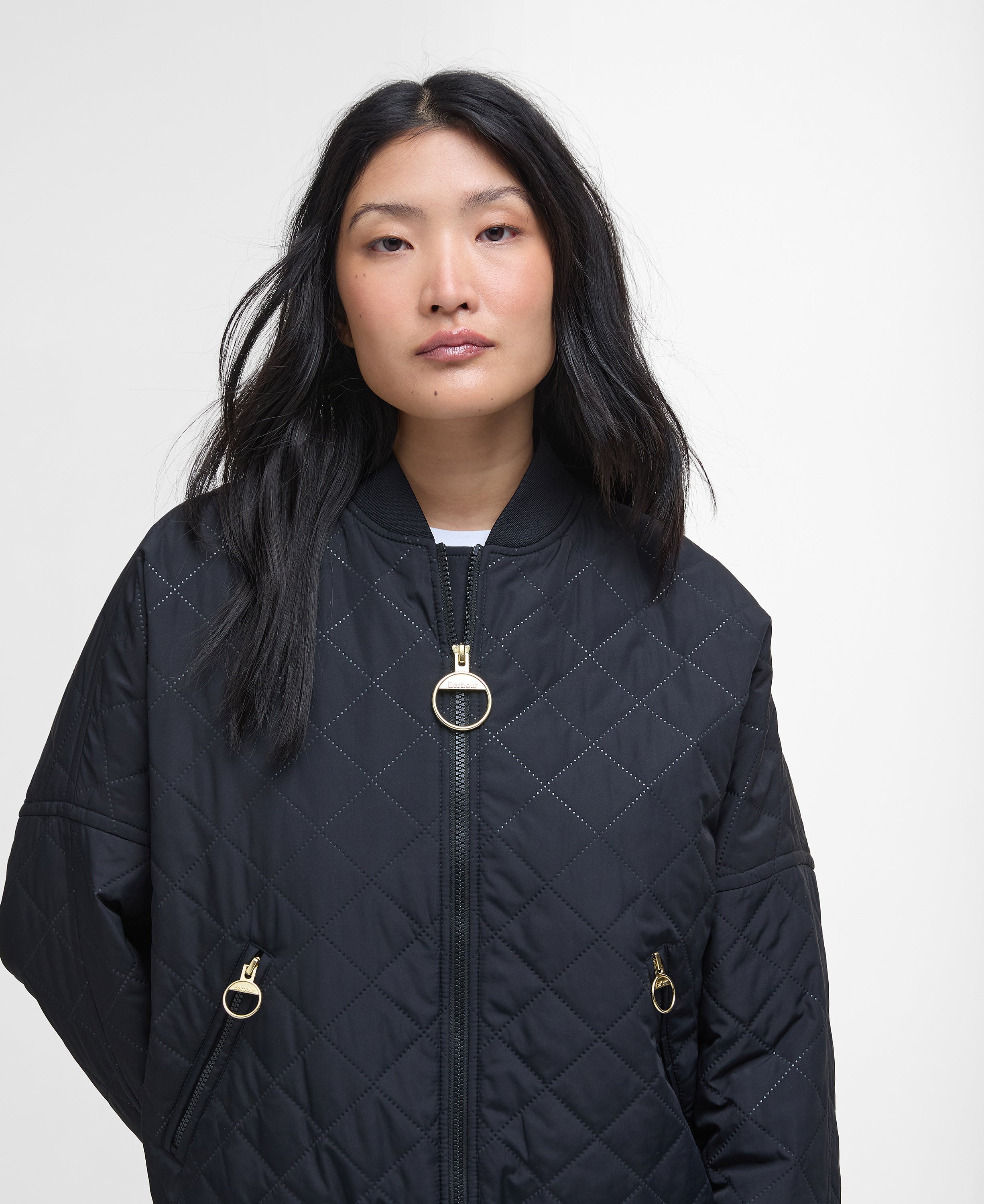 Barbour Emlyn Quilt Jacket Black/Ancient