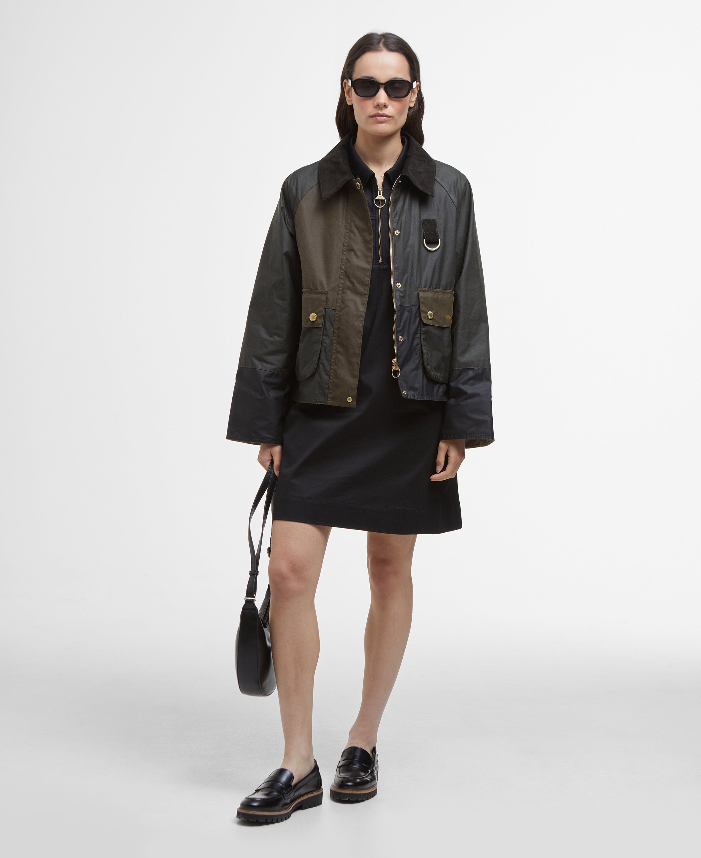 Barbour Alma Wax Jacket Archive Olive/Black