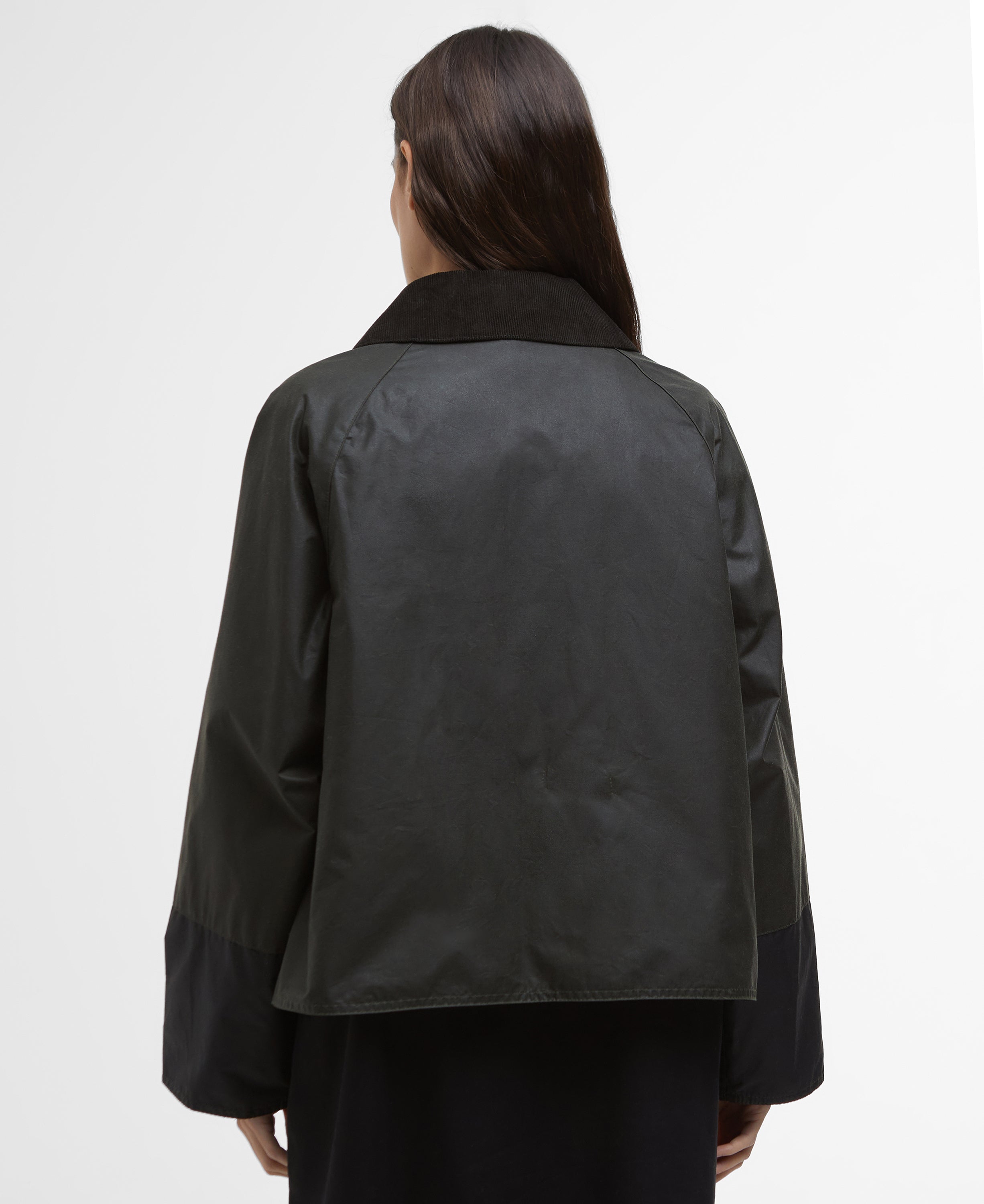 Barbour Alma Wax Jacket Archive Olive/Black