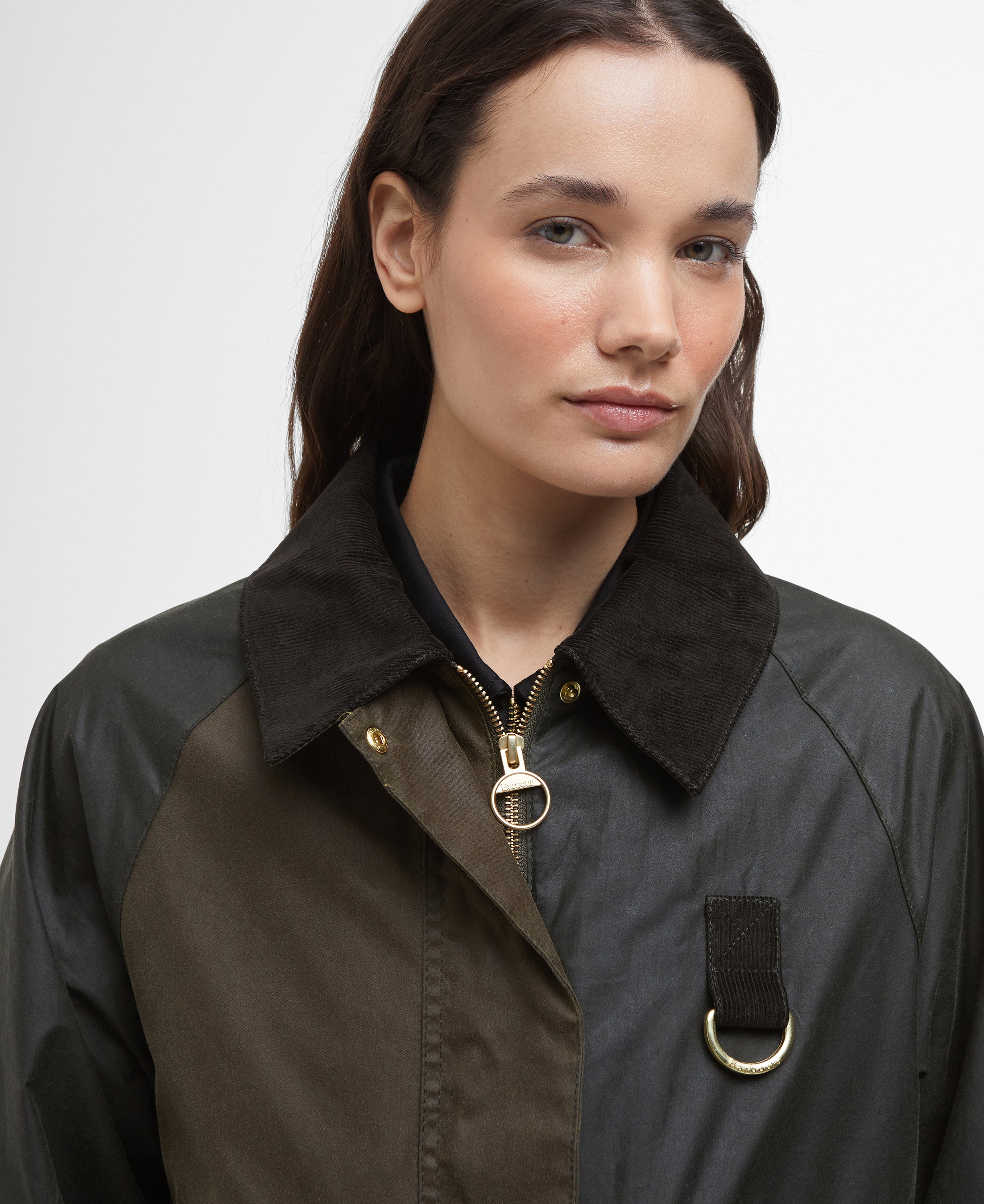 Barbour Alma Wax Jacket Archive Olive/Black