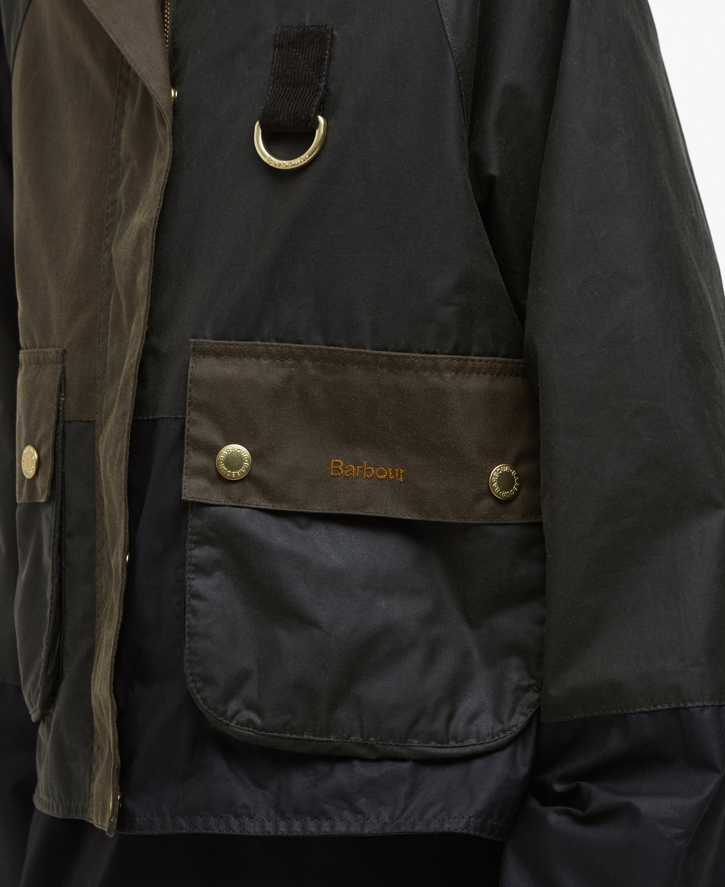 Barbour Alma Wax Jacket Archive Olive/Black