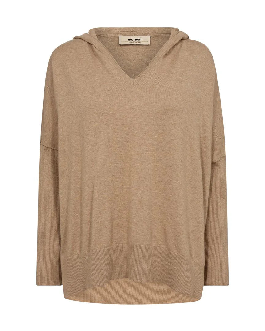 Mos Mosh Lita Hood Knit Sesame