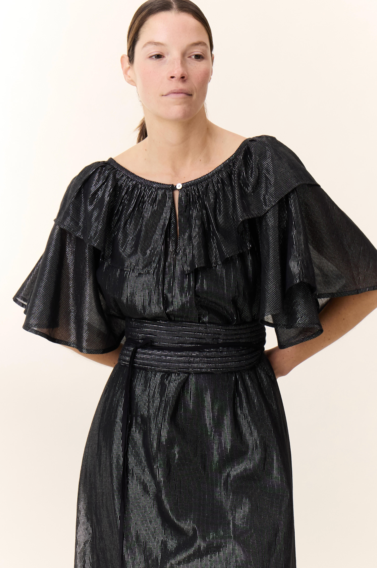 Raeya Long Dress Black Leon & Harper