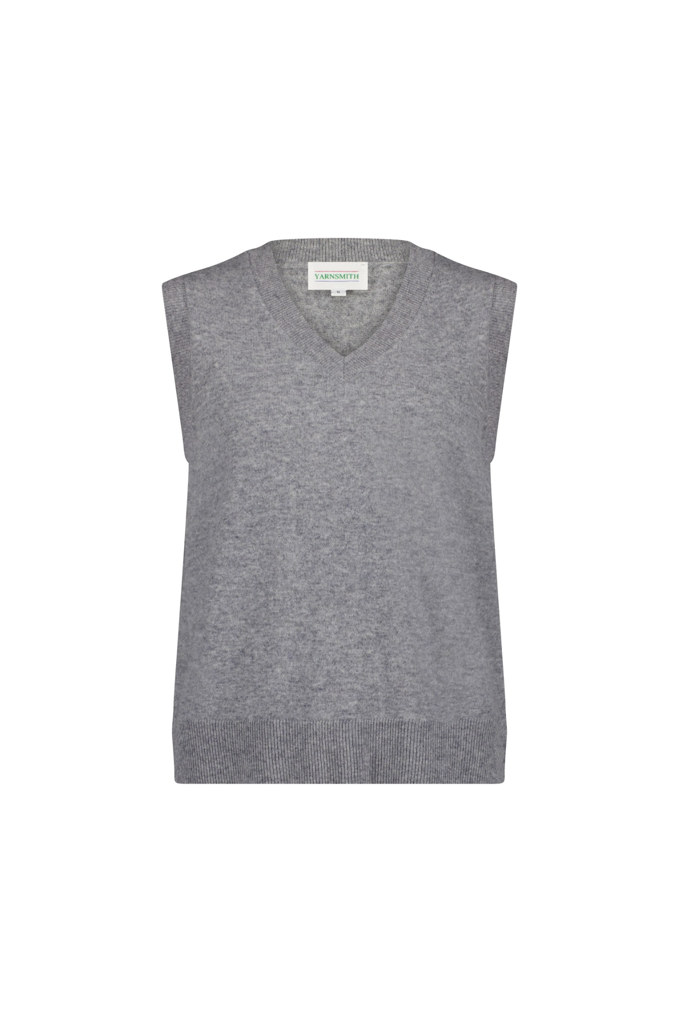Sodalite Vest Yarnsmith Grey Marle
