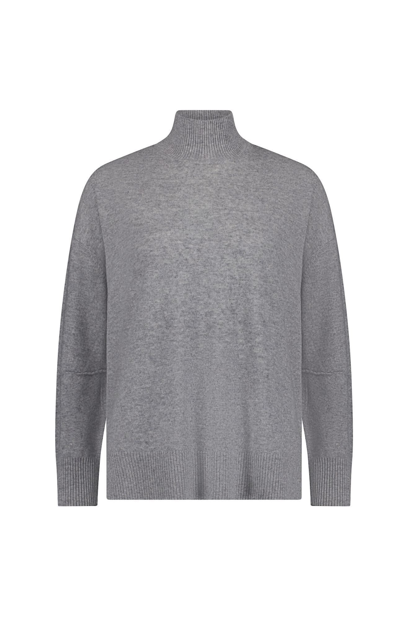 Jasper HighNeck Knit Yarnsmith Grey Marle