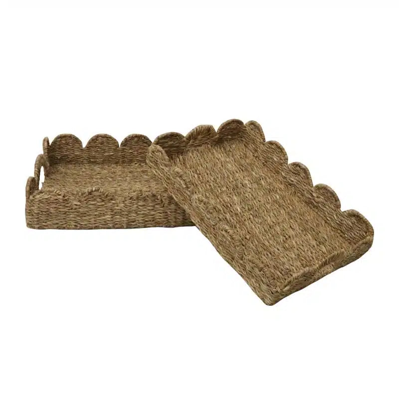 Seagrass Scallop Rectangle Tray