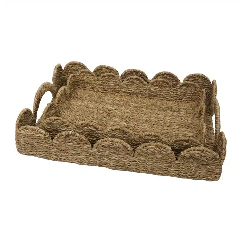 Seagrass Scallop Rectangle Tray