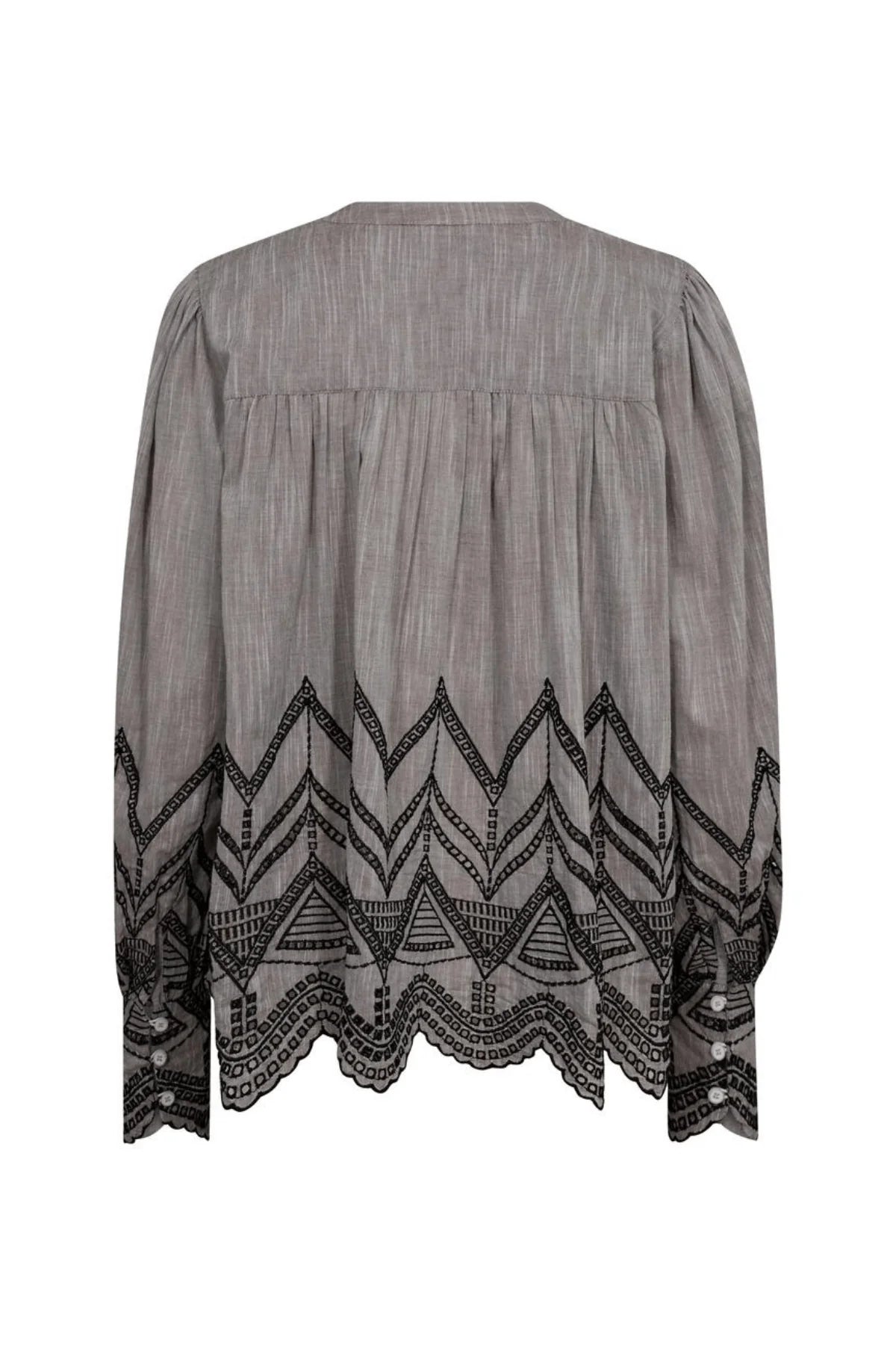 Mos Mosh Gill Emb Blouse Raindrum