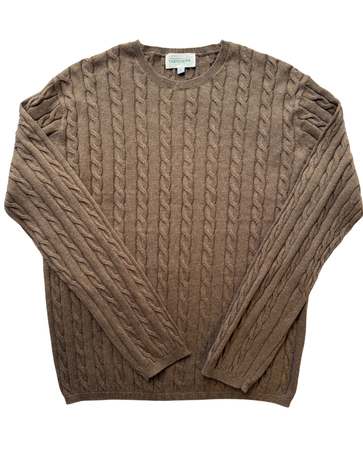 Yarnsmith Cable Sapphire L/S  Cotton/Cashmere Knit Rye
