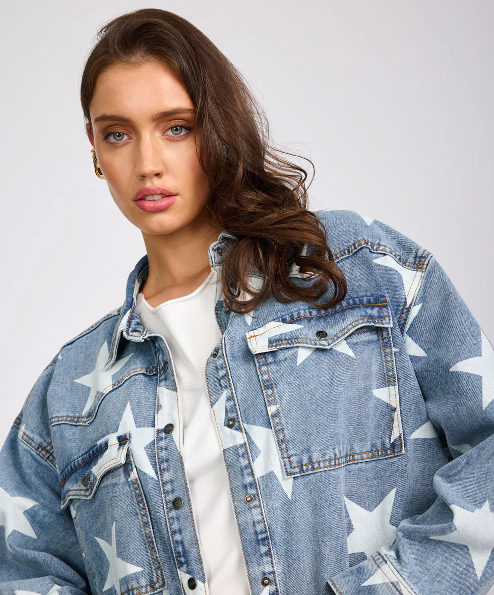 One Teaspoon Starwash Daria Denim Shacket