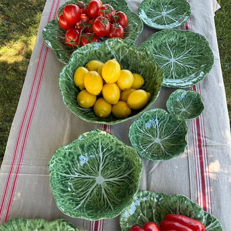 Melamine Cabbage Snack Bowl 12cm Green