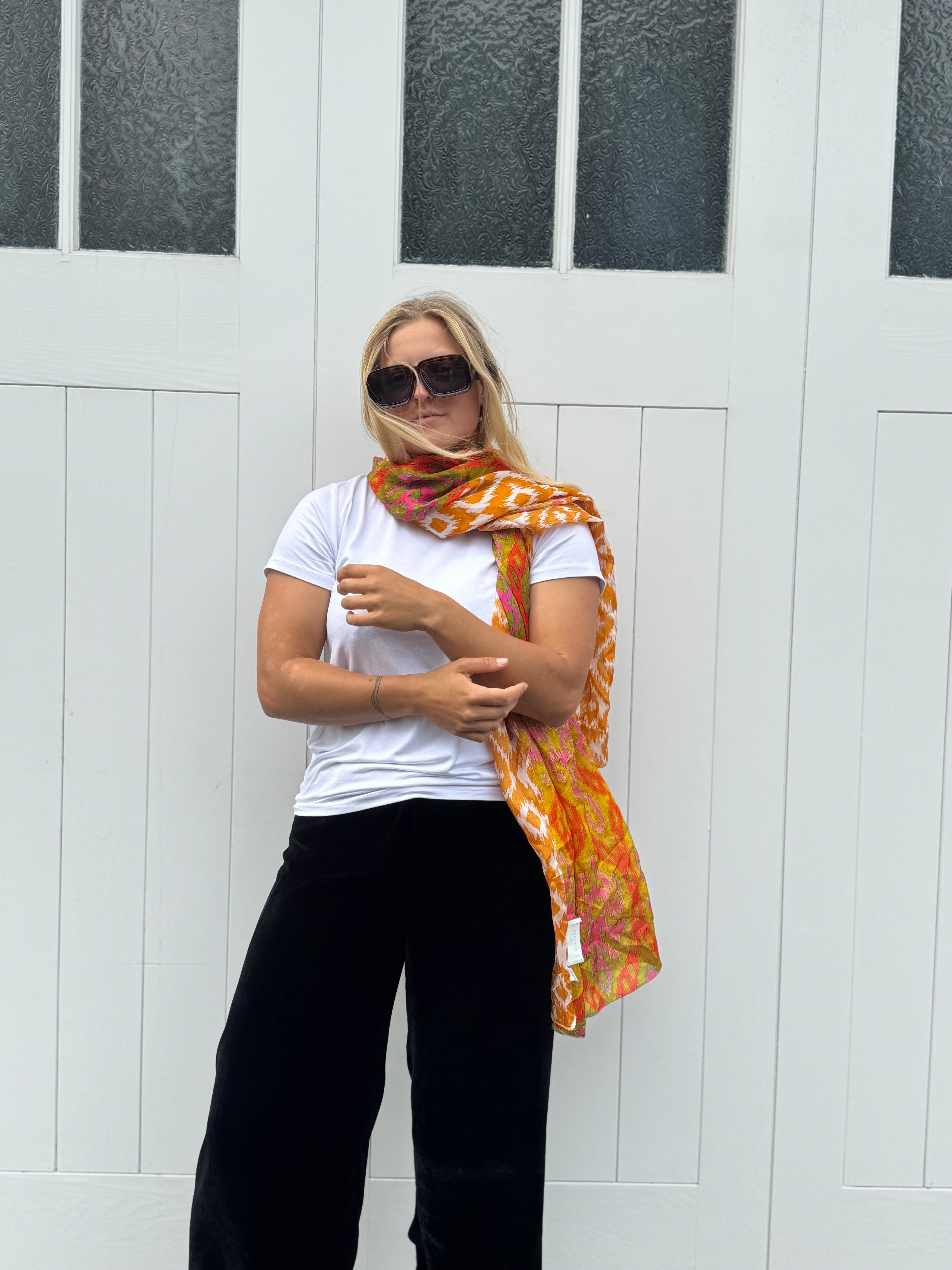 Bimini Pure Silk Shawl Marigold