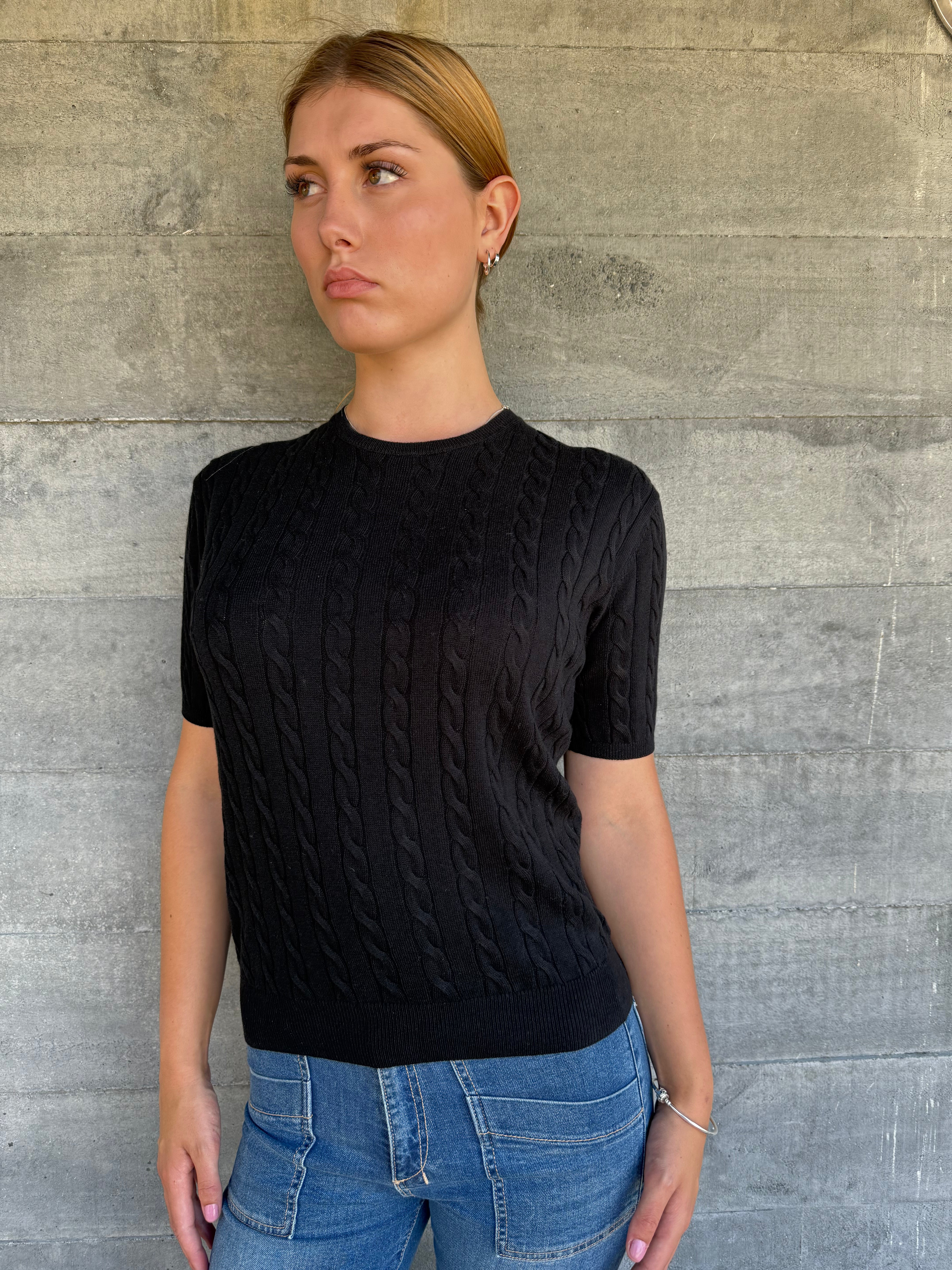 Cable Beryl Yarnsmith Black