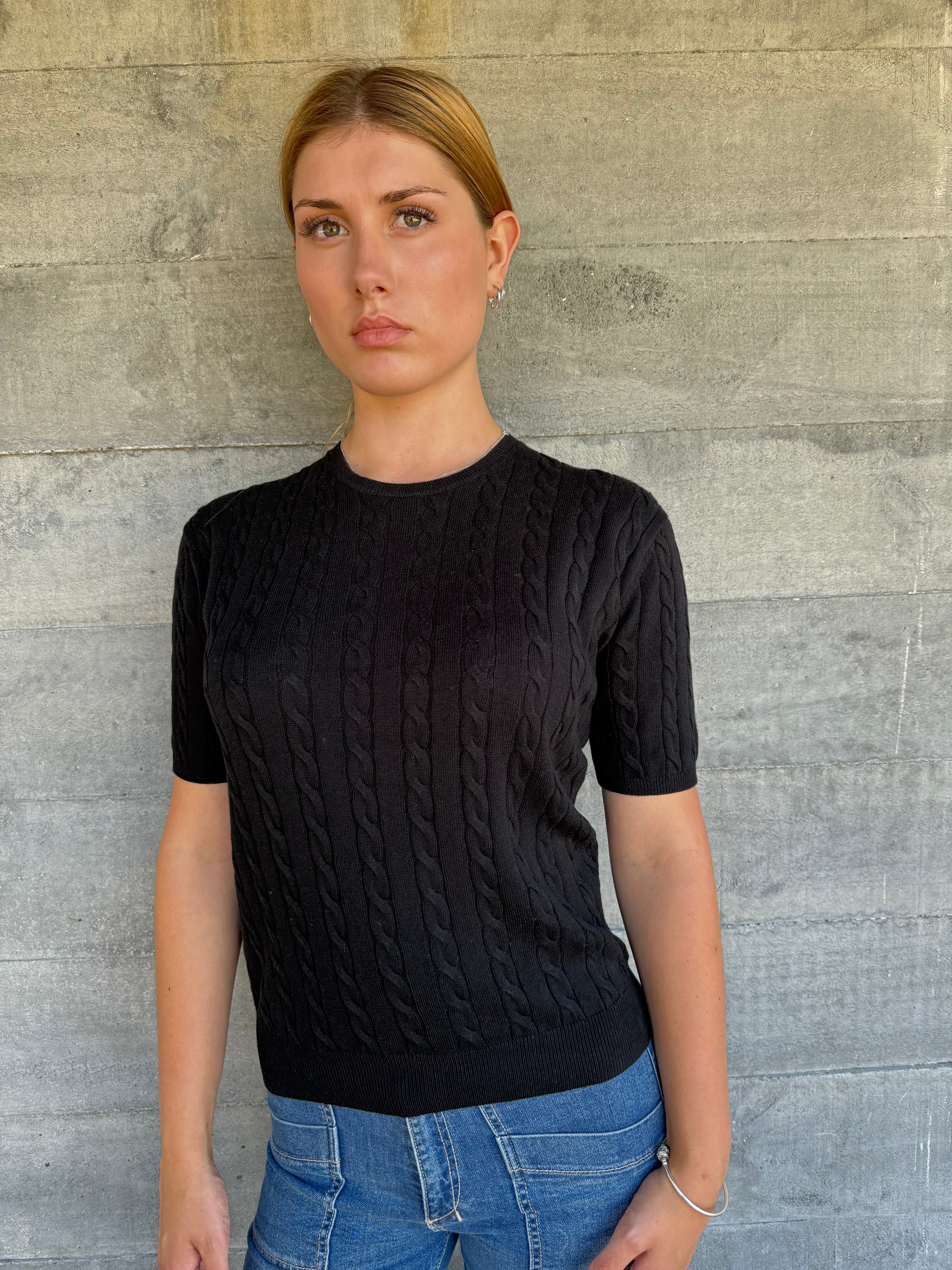 Cable Beryl Yarnsmith Black