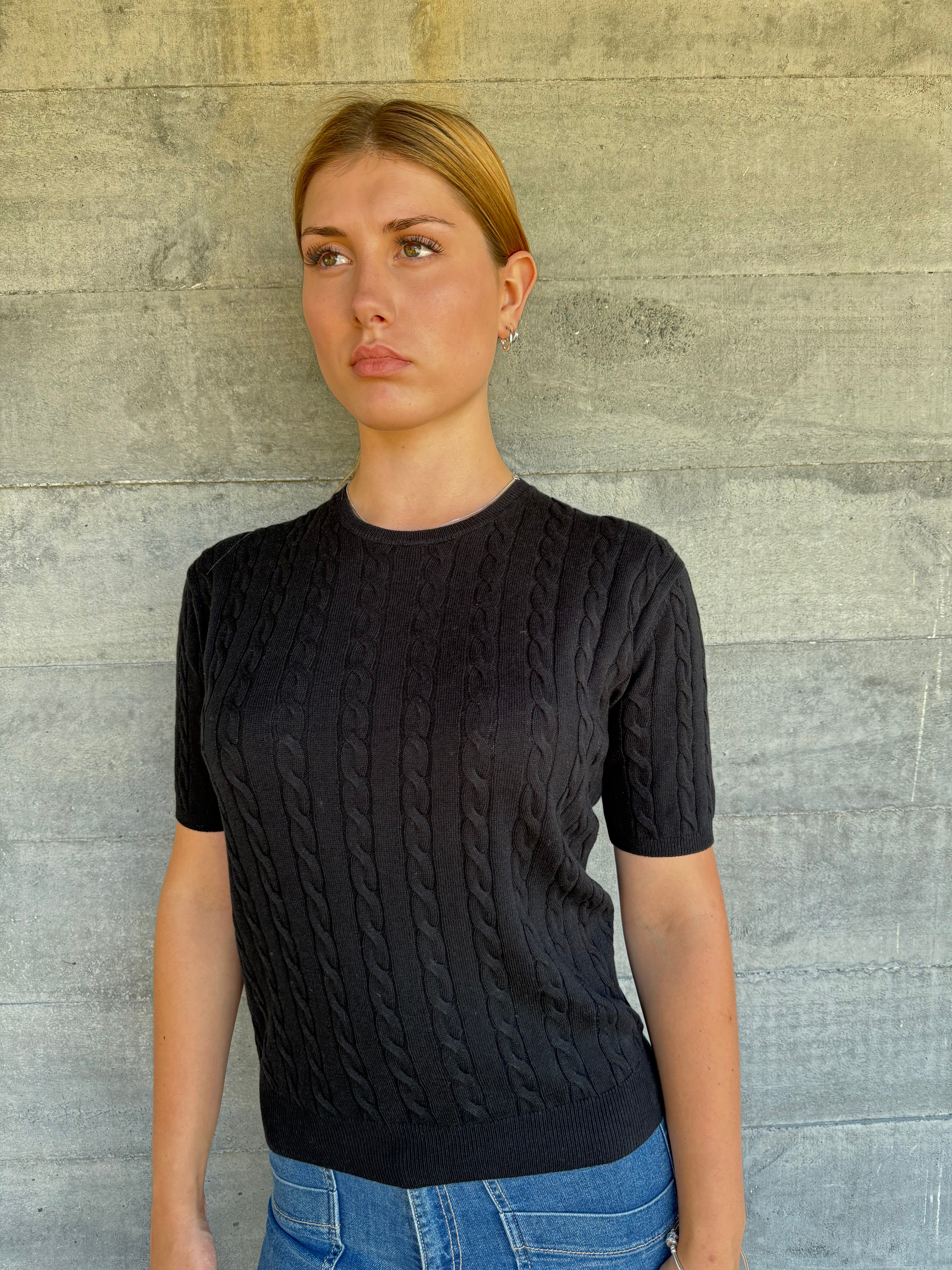 Cable Beryl Yarnsmith Black