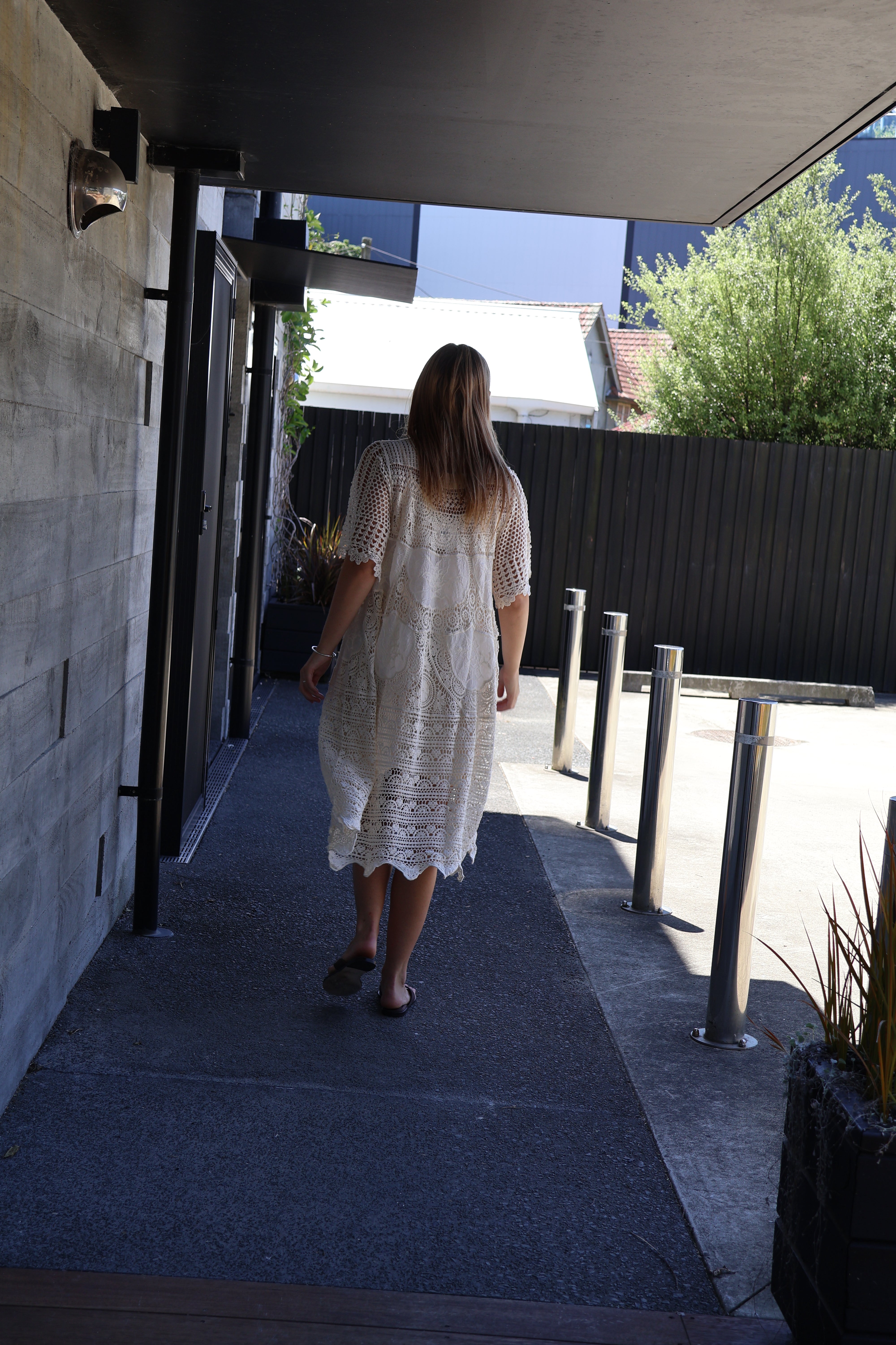 Willow Crochet Dress Cream O/S