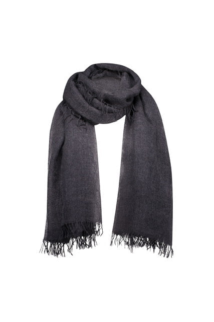 Yarnsmith Clover Cashmere Luxury Scarf Steel