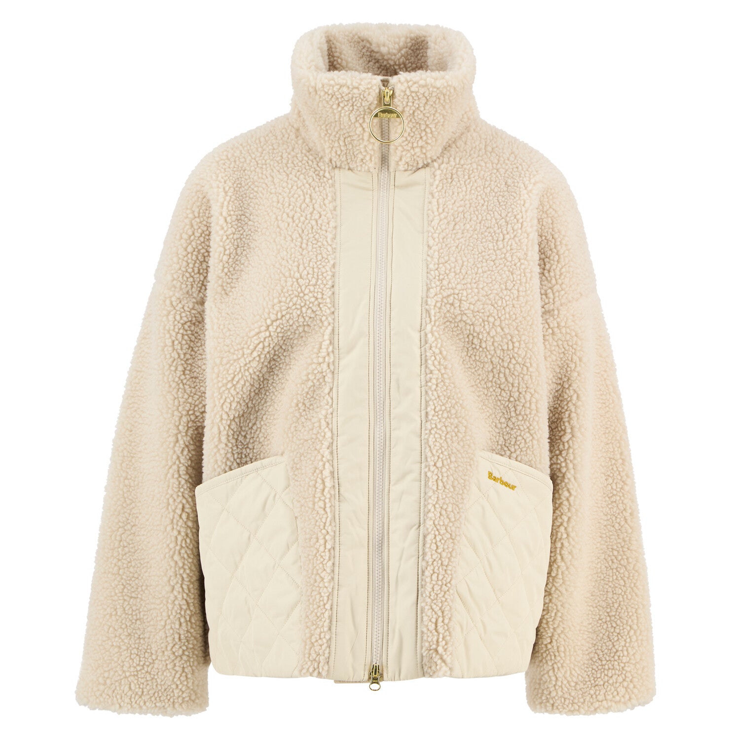 Barbour Brawby Fleece Silver Cloud/Oatmeal