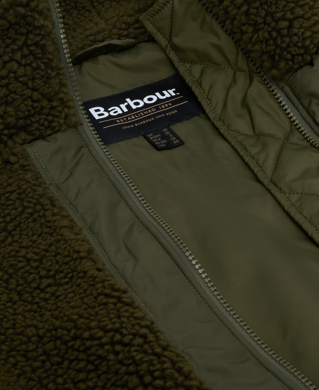 Barbour Brawby Fleece Olive