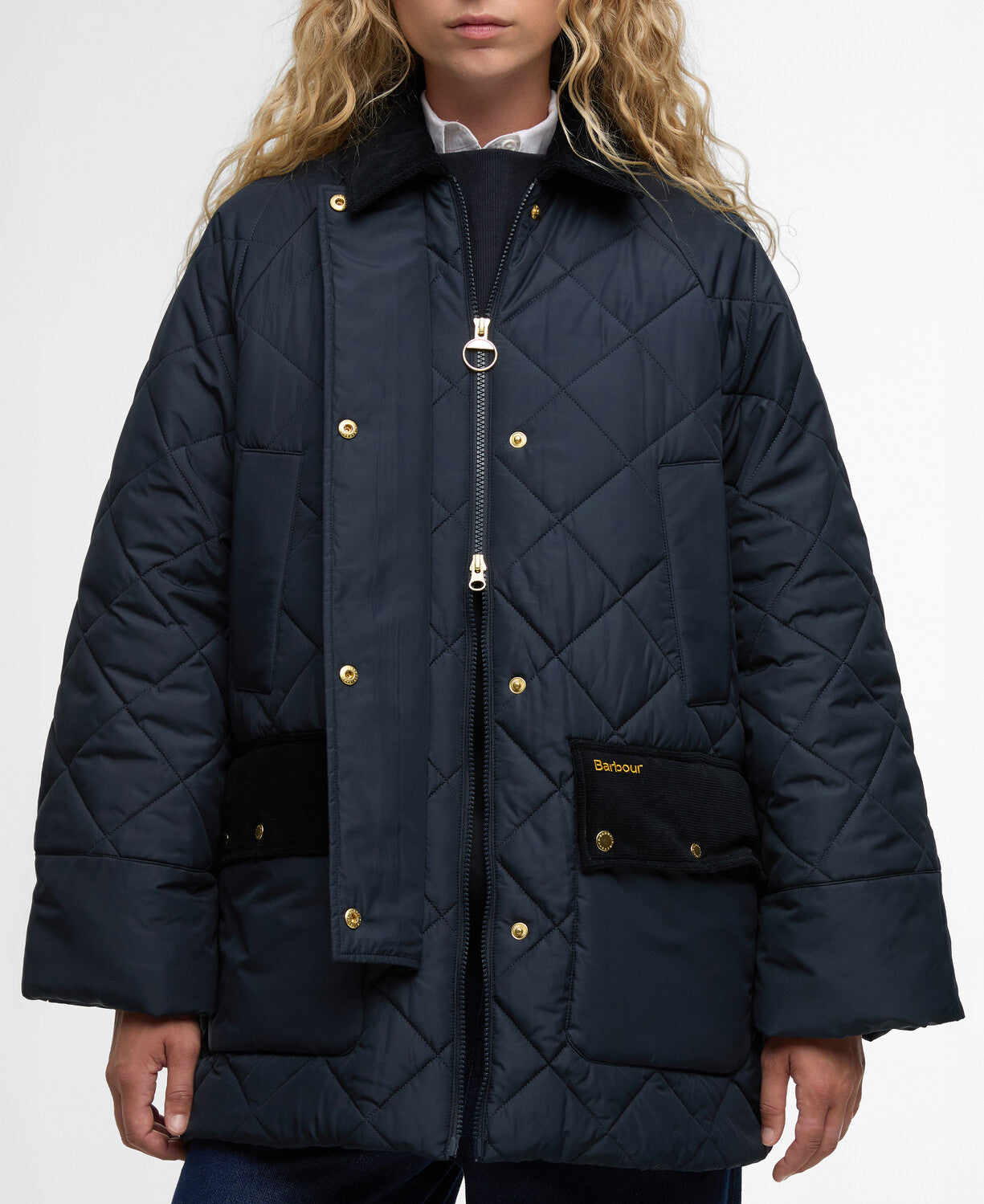 Barbour Aldburgh Quilted Jacket Navy