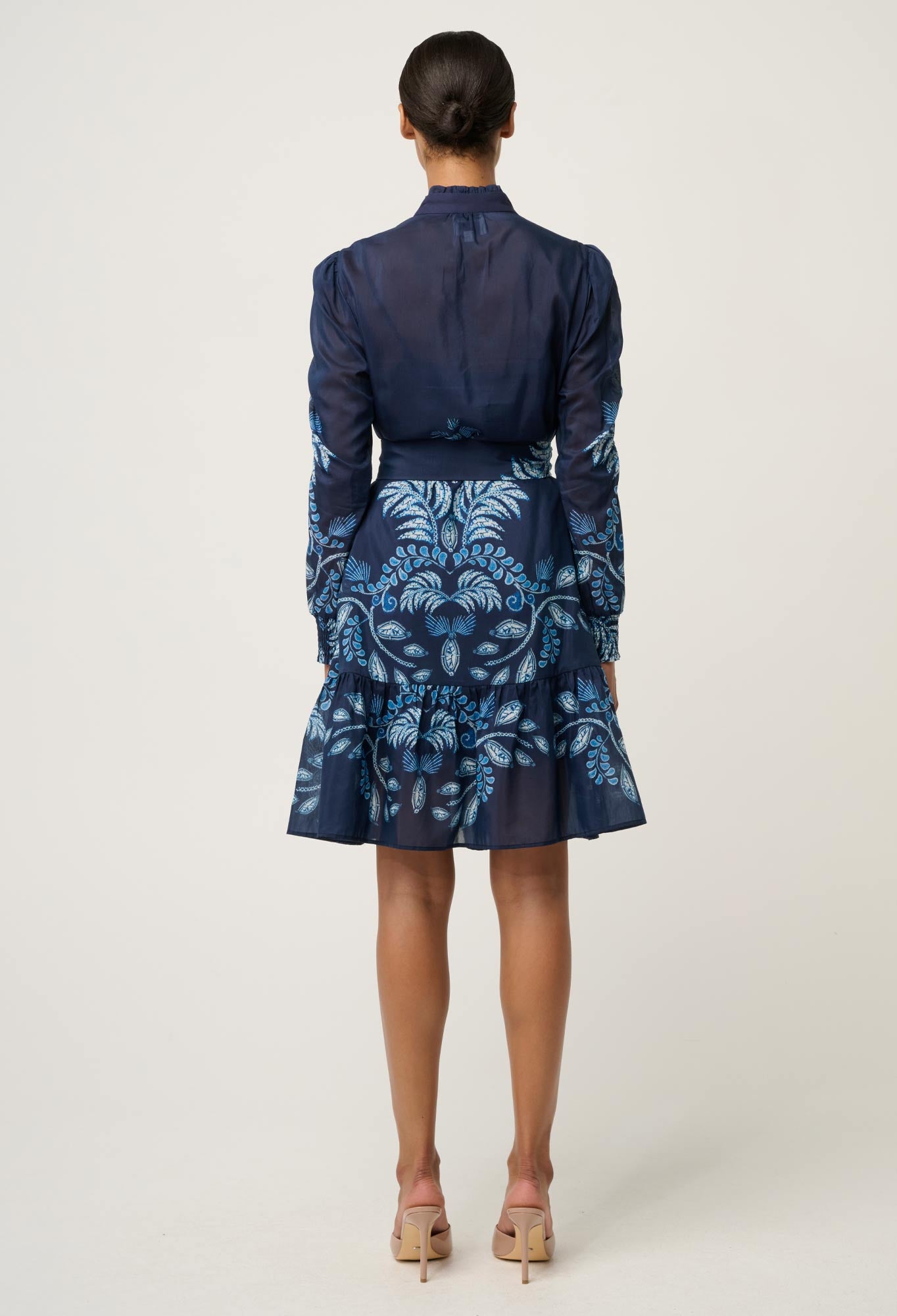 Once Was Lanae Ruched Sleeve Dress