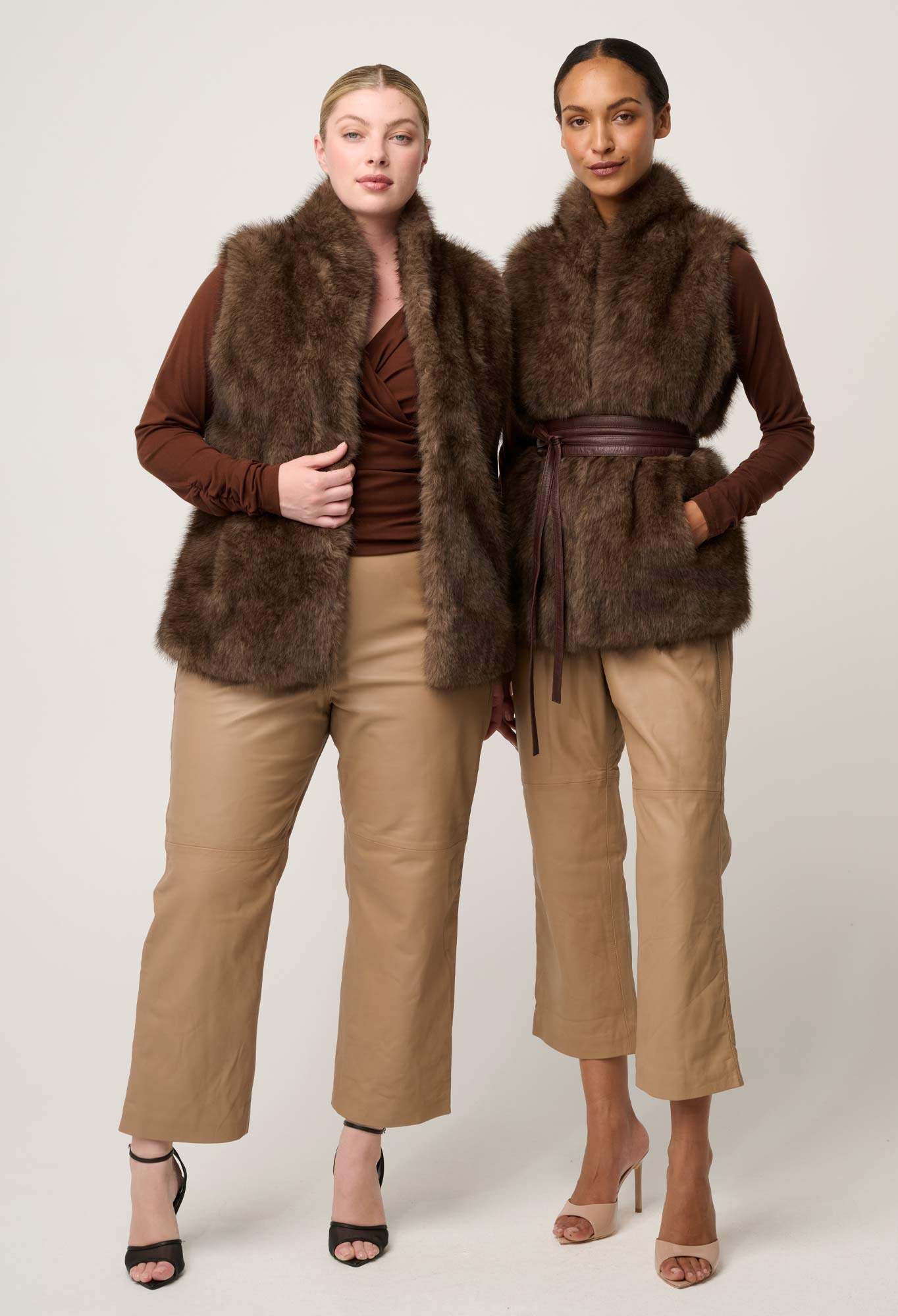 Once Was Hazel Faux Fur Vest