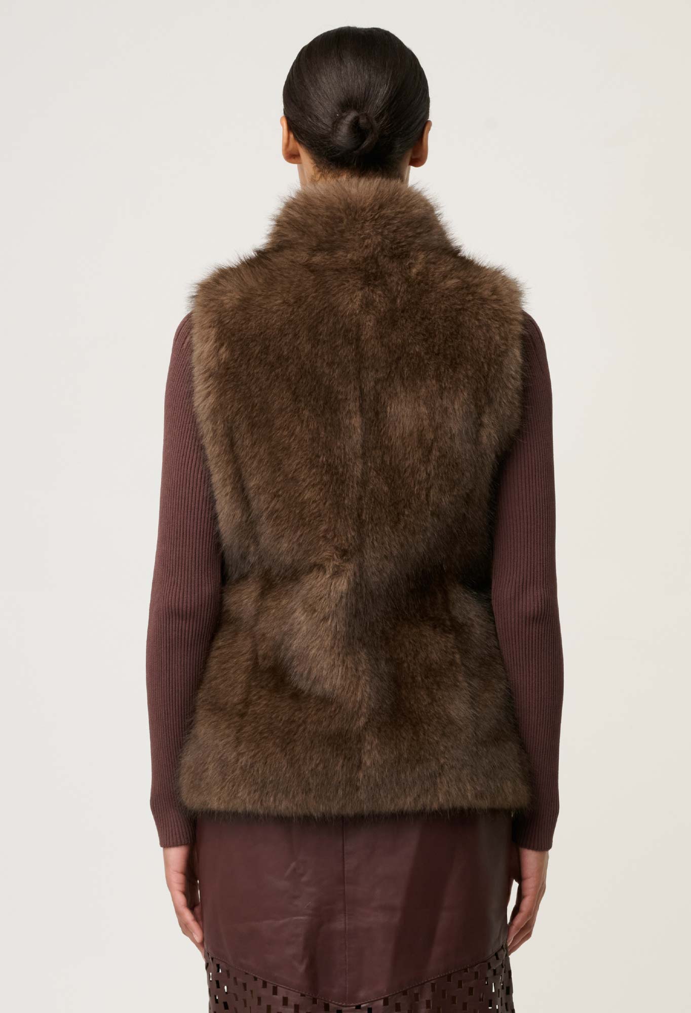 Once Was Hazel Faux Fur Vest