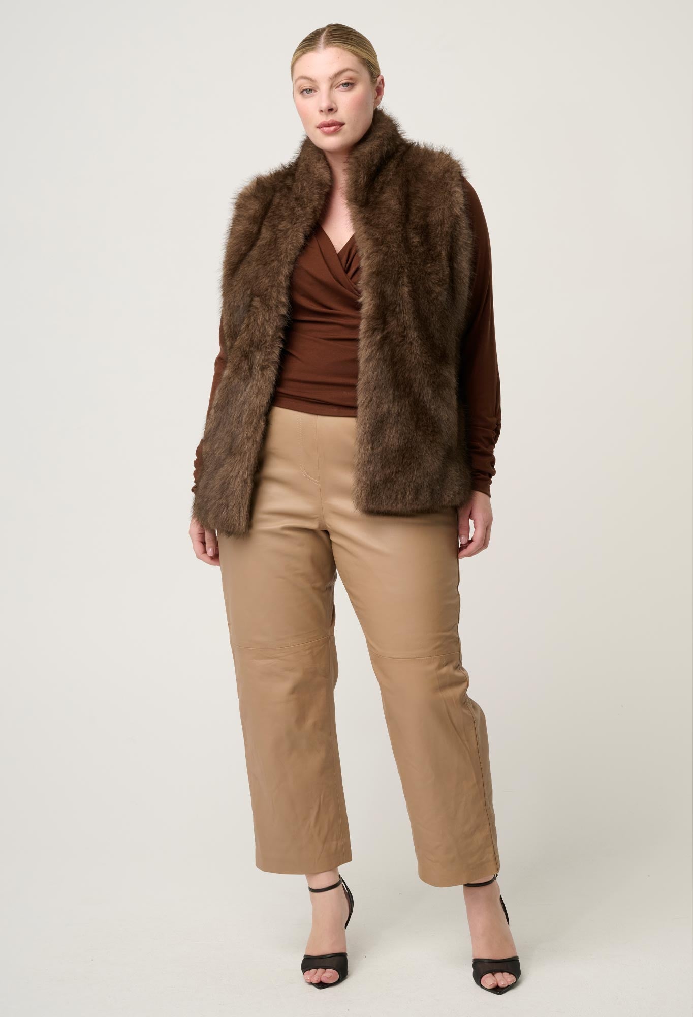 Once Was Hazel Faux Fur Vest