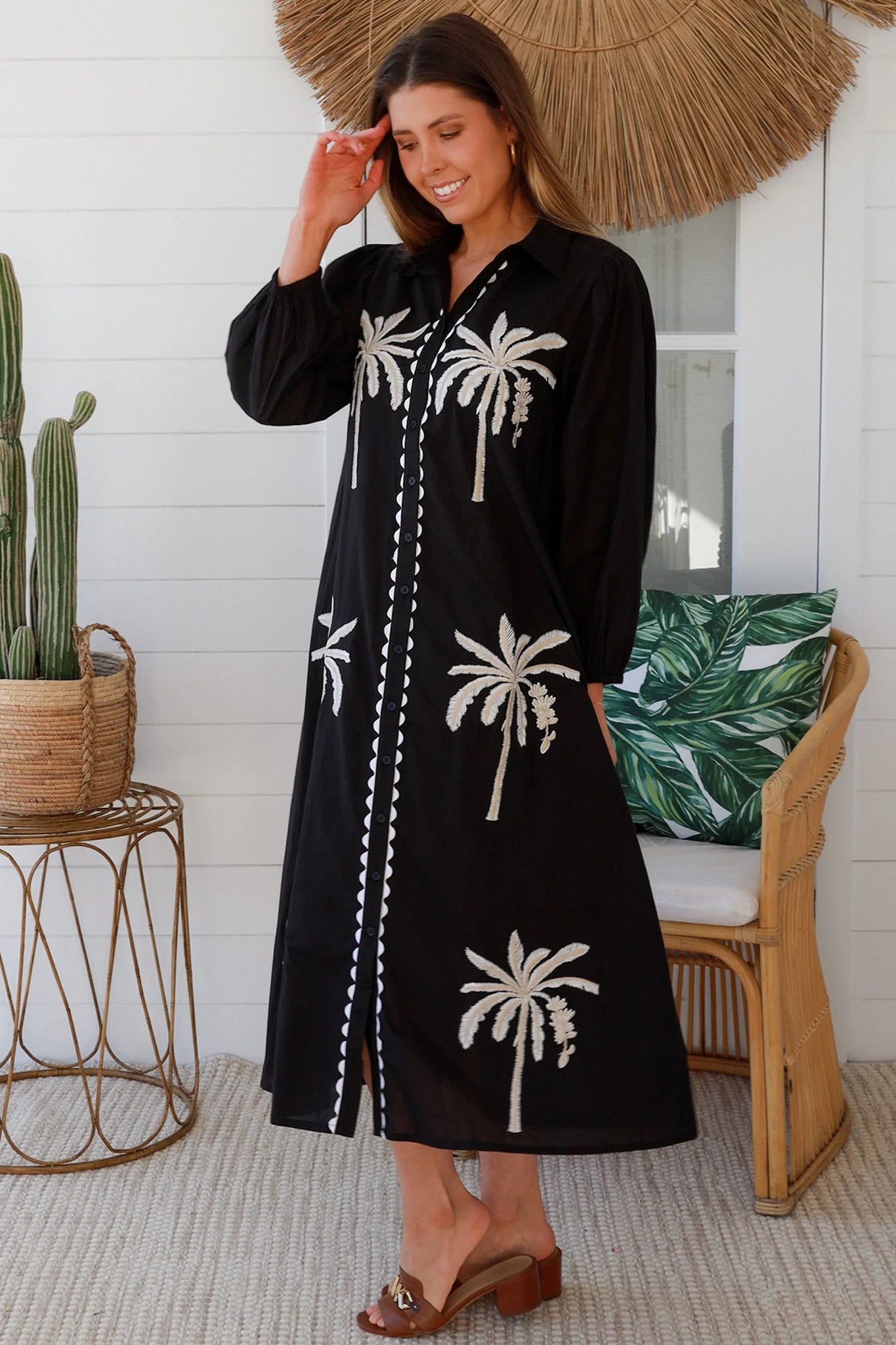 Salty Palm Black Dress