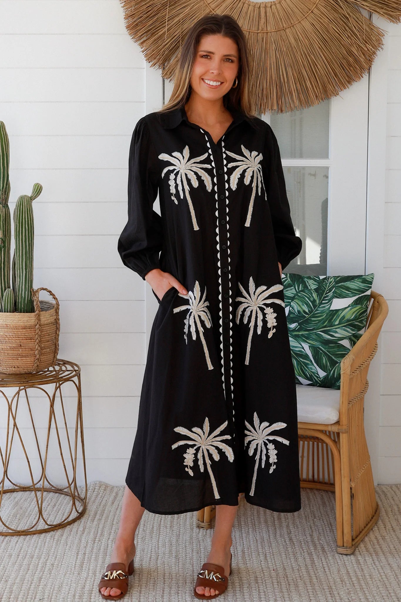 Salty Palm Black Dress