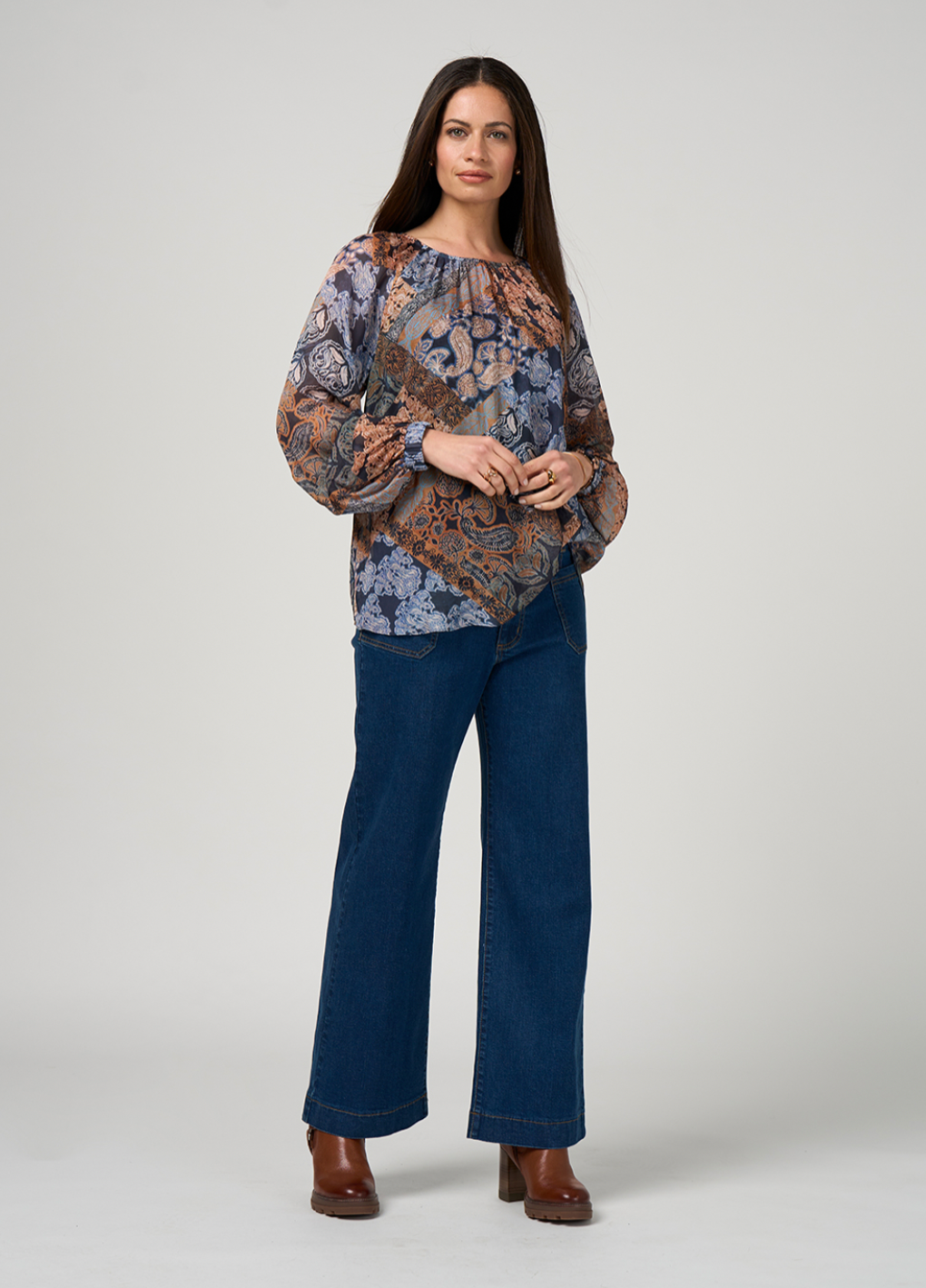 Byzantium Top Indigo Multi Loobie's Story