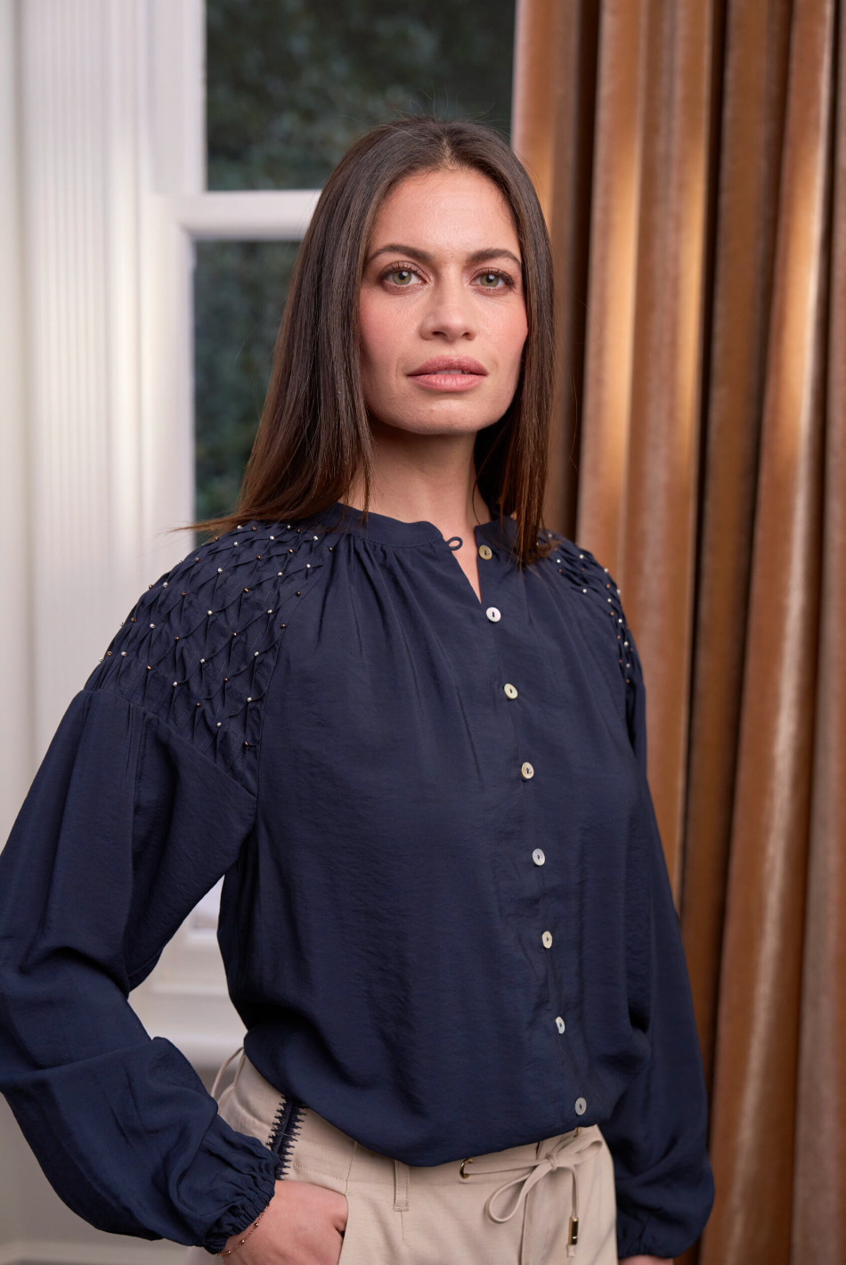 Bijou Blouse Indigo Loobie's Story