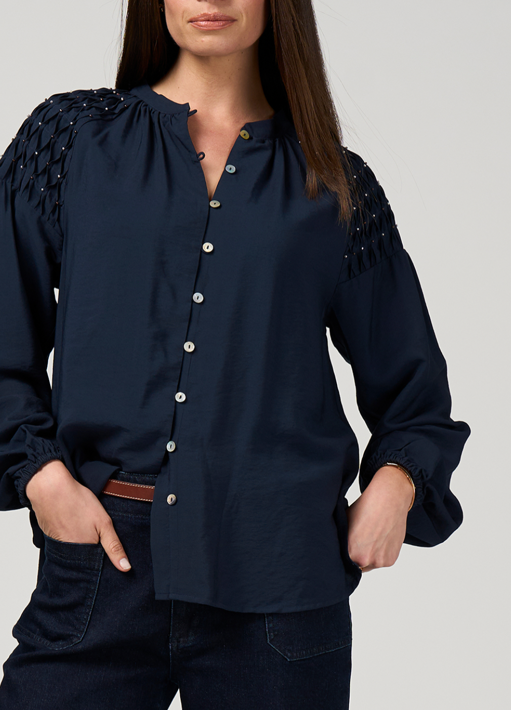 Bijou Blouse Indigo Loobie's Story