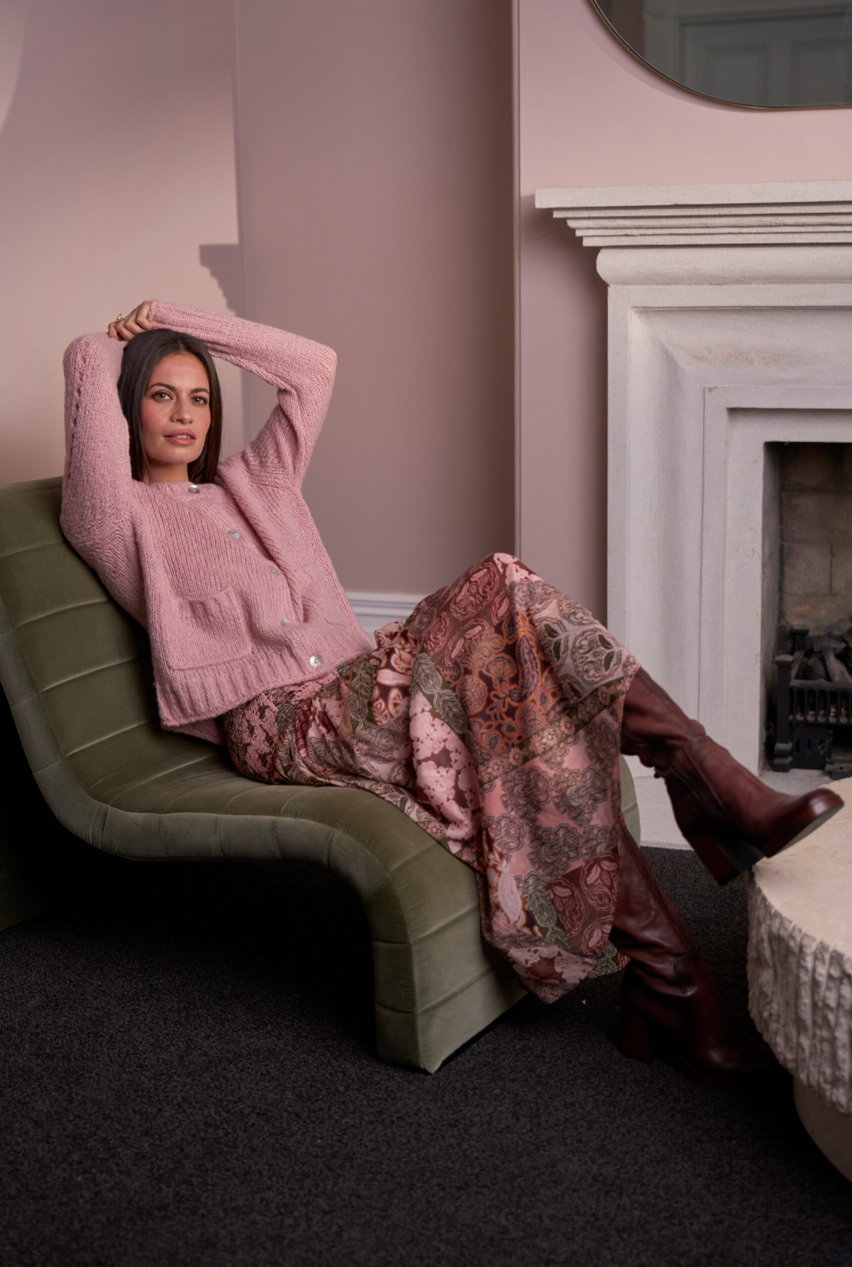 Tilly Cardi Blush Loobie Sweetly