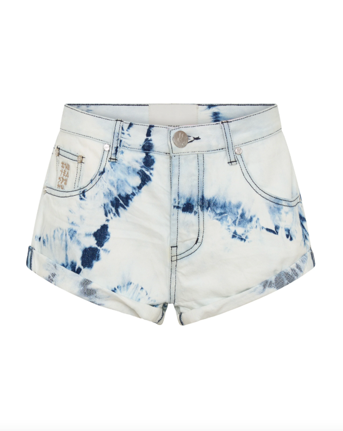 One Teaspoon Revival Bandits Tie-Dye LW Denim Shorts