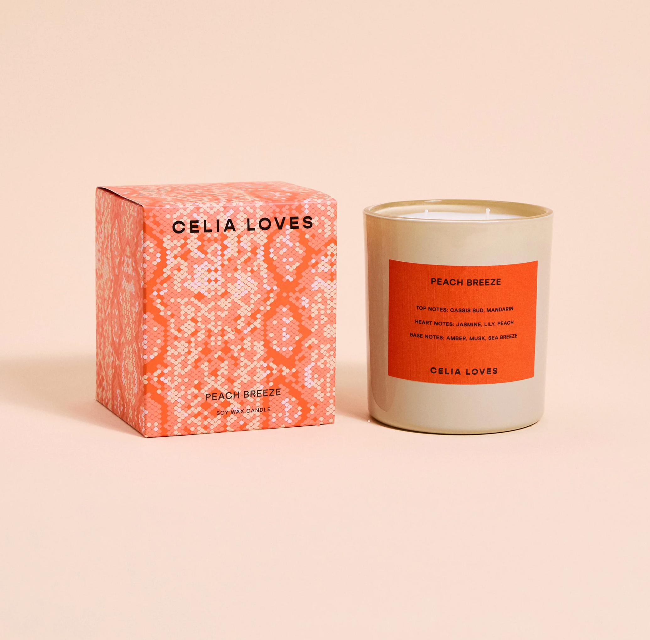 Celia Loves Utopia 80hr Peach Breeze Candle