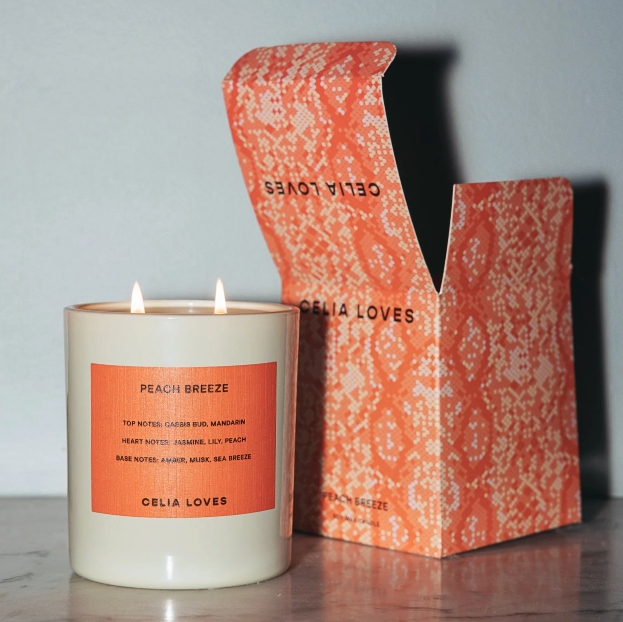 Celia Loves Utopia 80hr Peach Breeze Candle