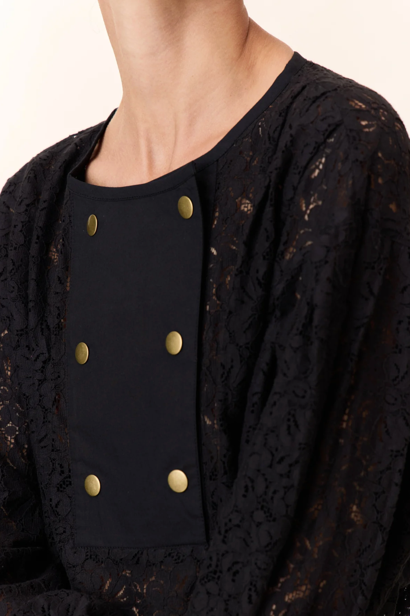 Leon & Harper Cendre Lace Shirt
