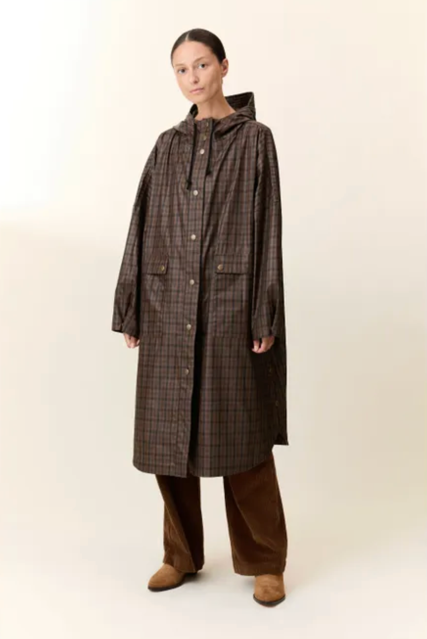 Leon & Harper Vannah Long Coat Brown